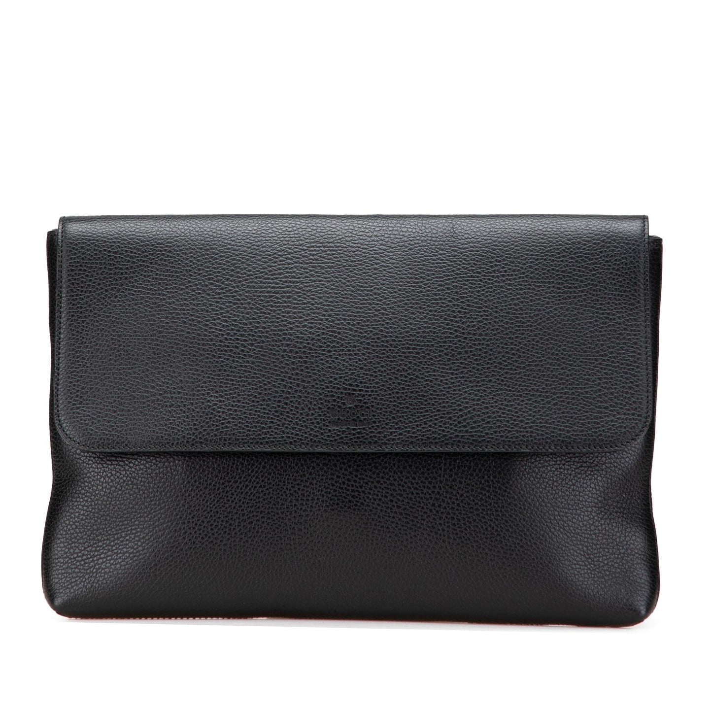 Gucci Pebbled Portfolio Calf Calfskin Black Clutch Bag Clutch 1