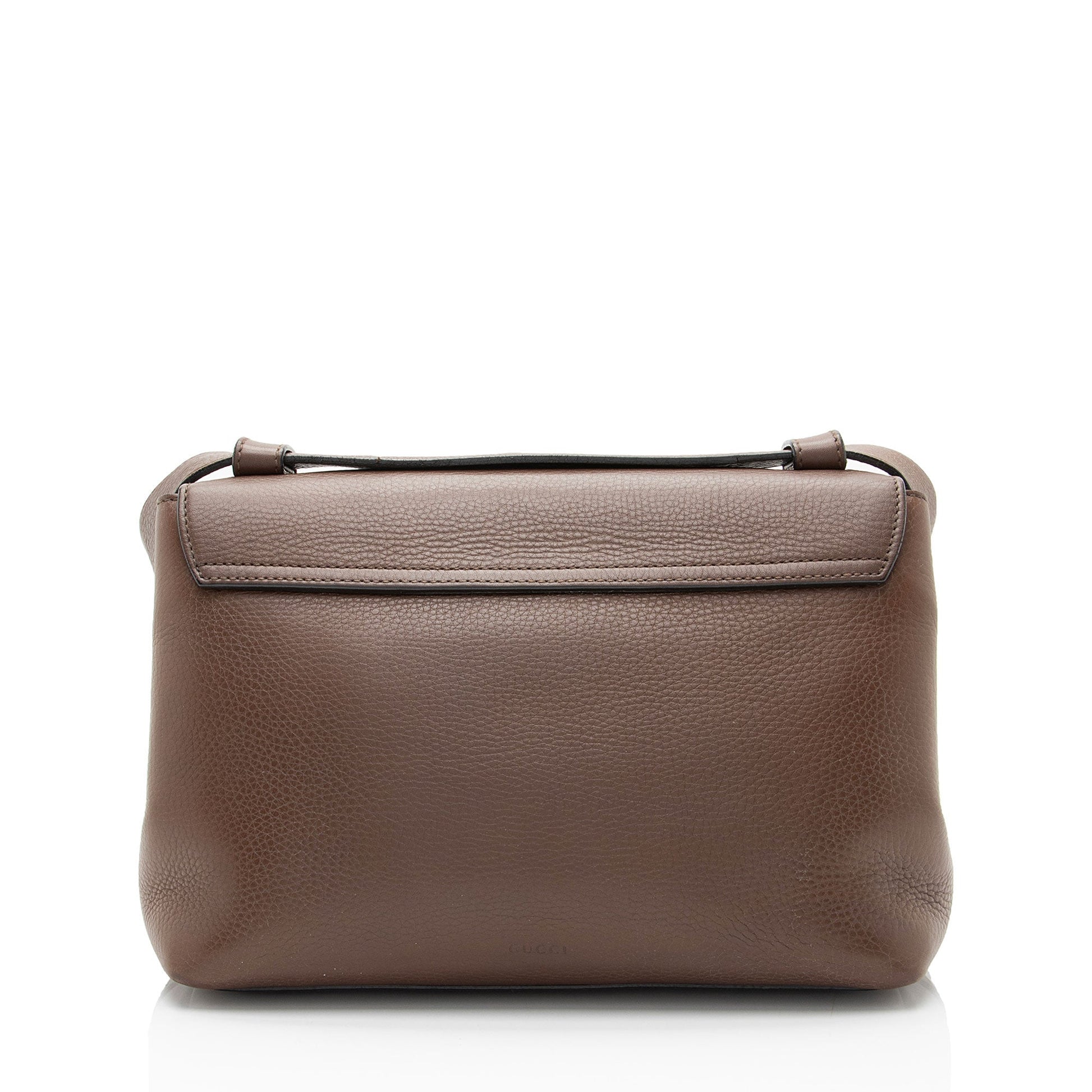 Gucci Pebbled GG Marmont SHF-h48Iia Leather Brown Shoulder Bag