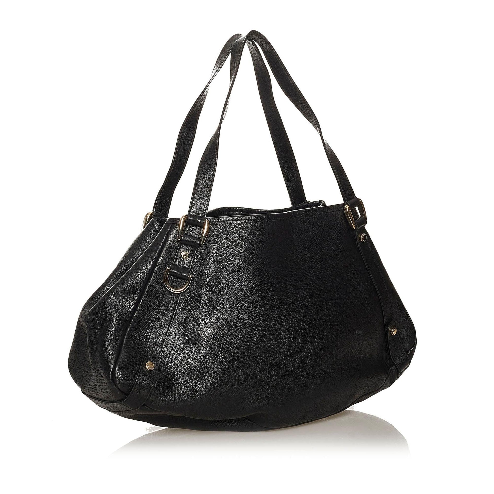 Gucci Pelham SHG Leather Calf Black Tote Bag