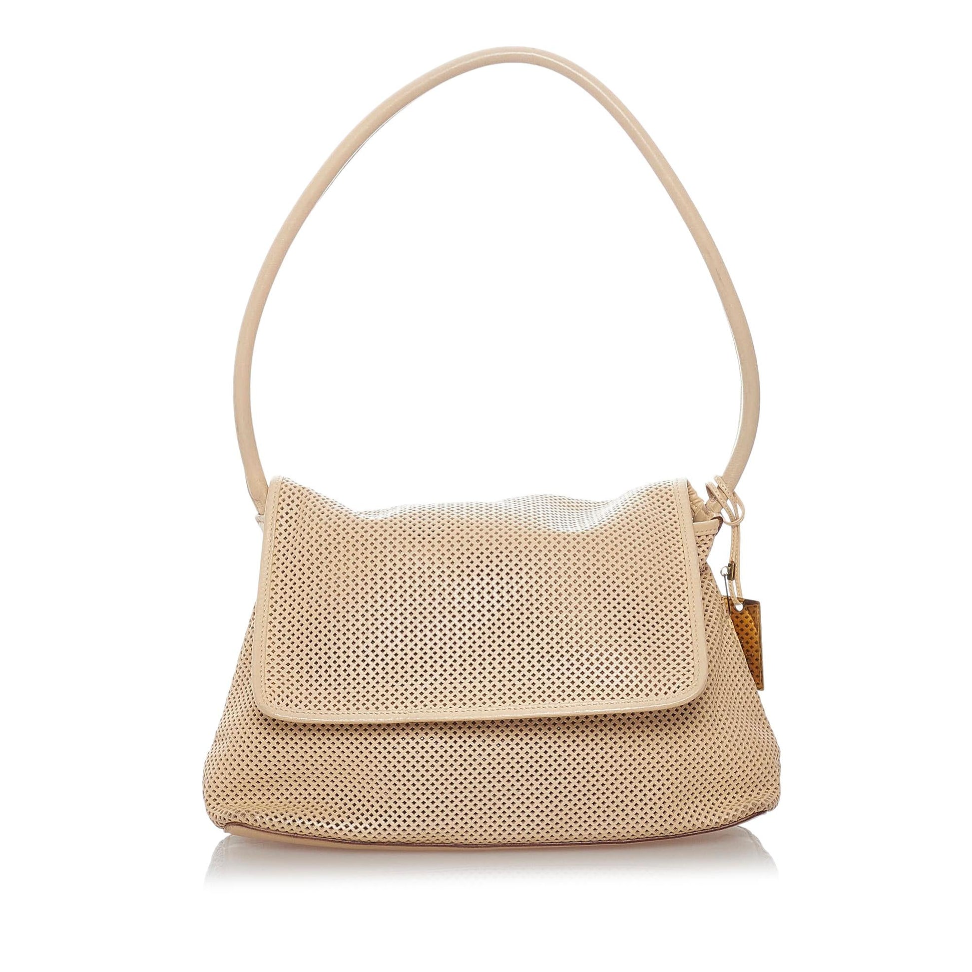 Gucci Perforated SHG Leather Calf Brown Shoulder Bag