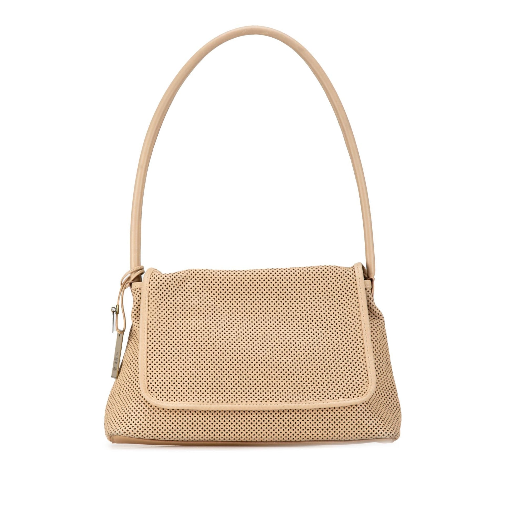 Gucci Perforated SHG-lPr0aq Leather Calf Brown Shoulder Bag