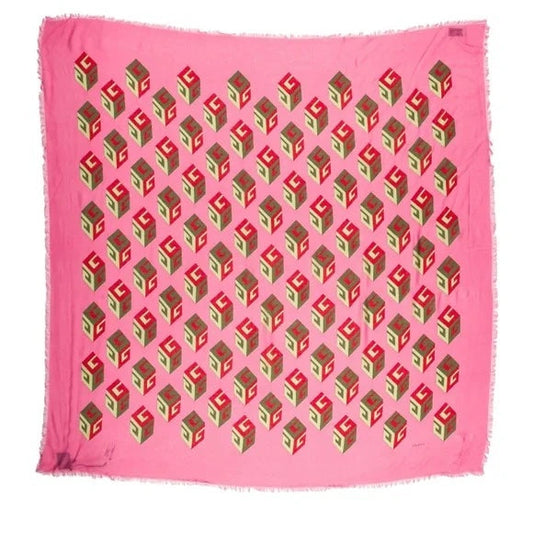 Gucci GG CUBES SILK BLEND SCARF