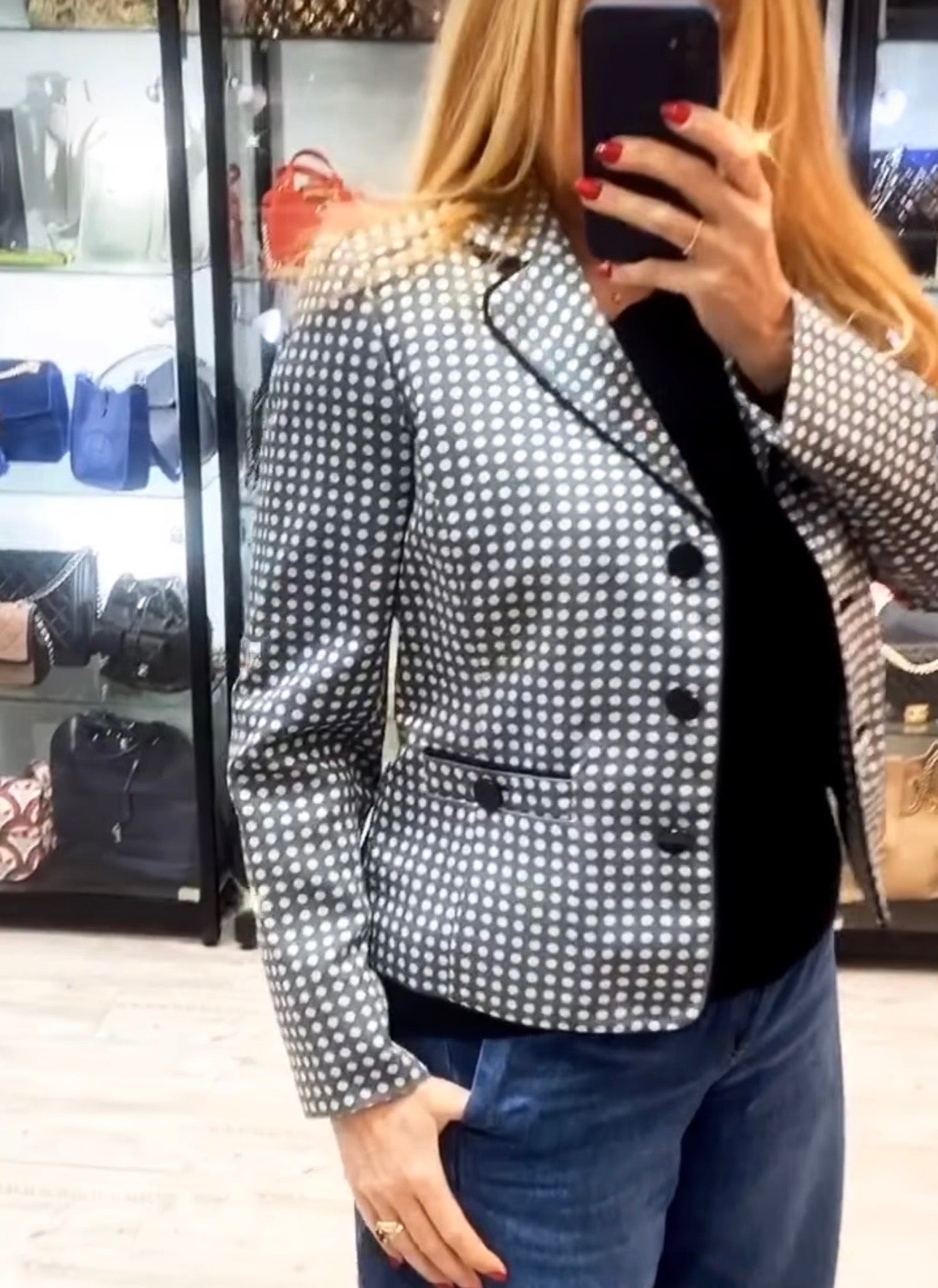 Gucci POLKA DOT FITTED BLAZER Travel Bag