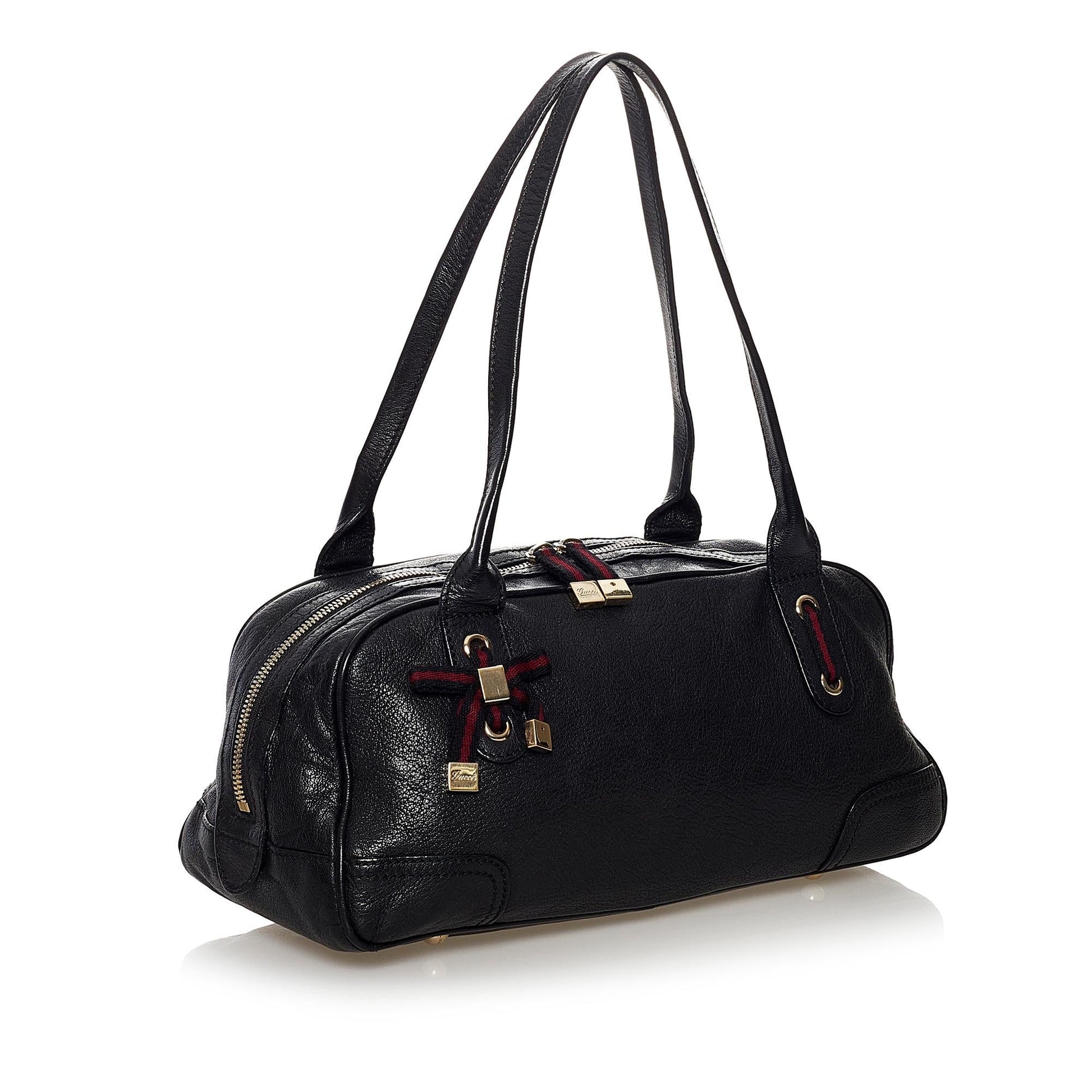Gucci Princy SHG Leather Calf Black Shoulder Bag