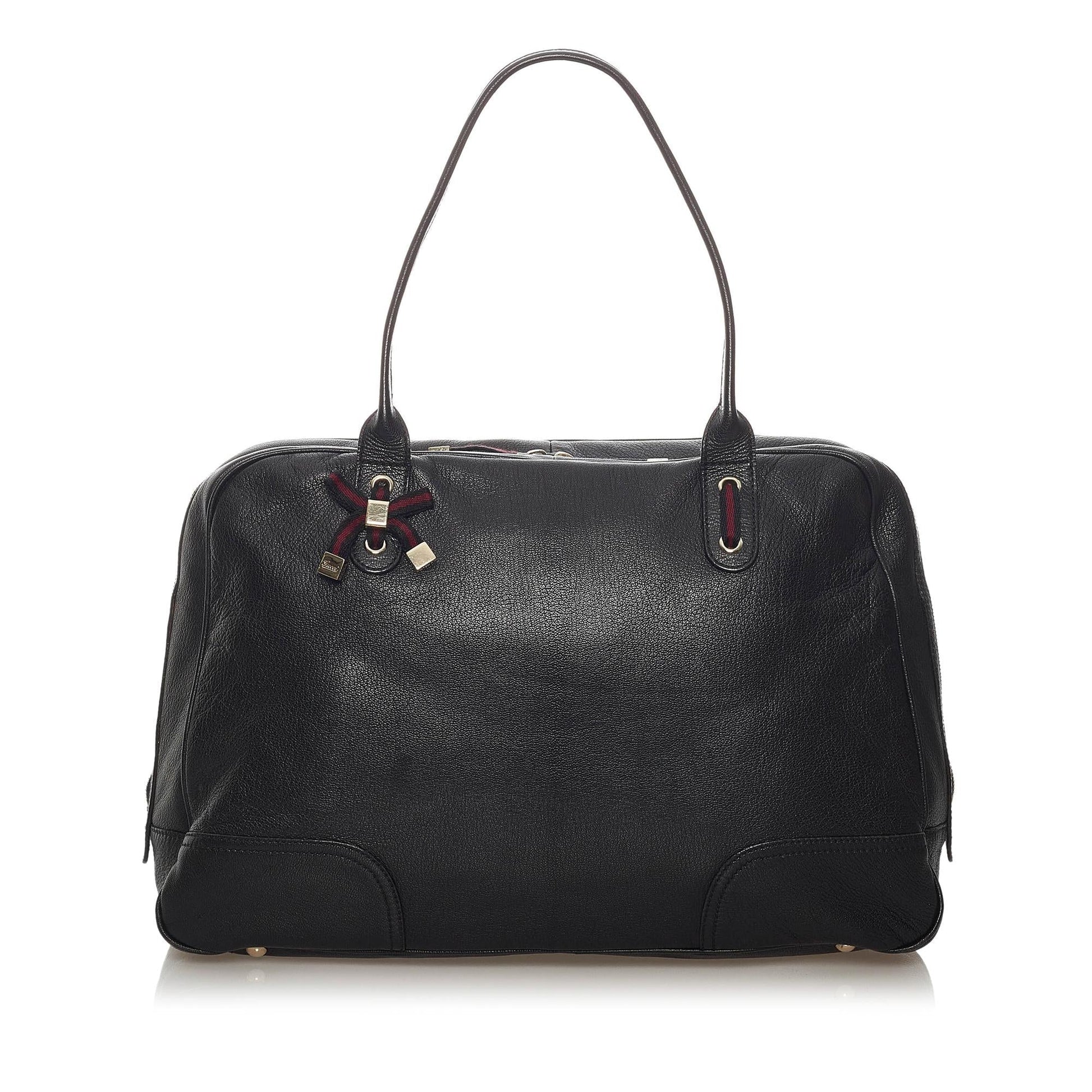 Gucci Princy SHG Leather Calf Black Tote Bag