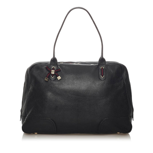 Gucci Princy SHG Leather Calf Black Tote Bag
