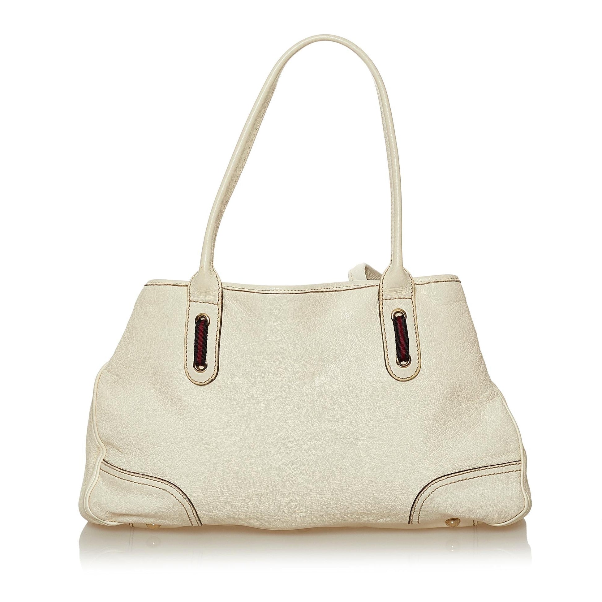 Gucci Princy SHG Leather Calf White Tote Bag