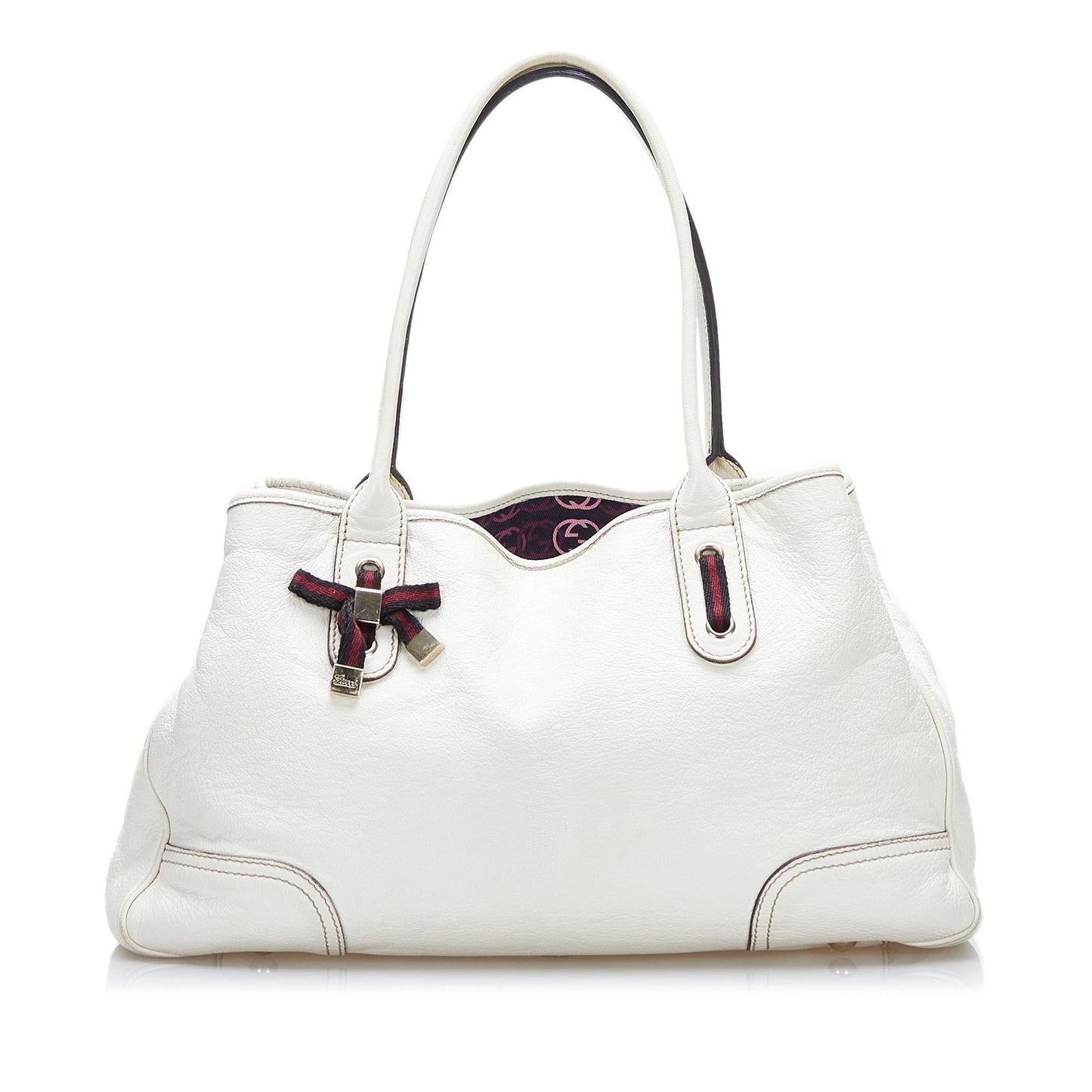 Gucci Princy SHG-ZGnVvW Calf White Tote Bag