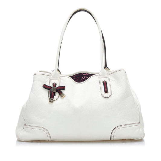 Gucci Princy SHG-ZGnVvW Calf White Tote Bag