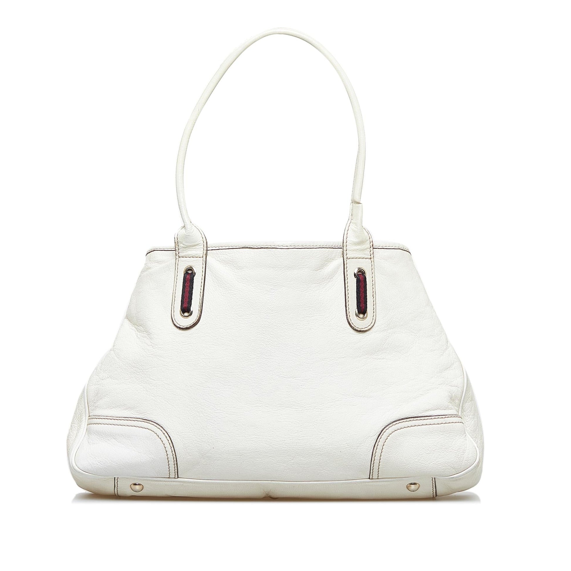 Gucci Princy SHG-BnrlHz Calf White Tote Bag