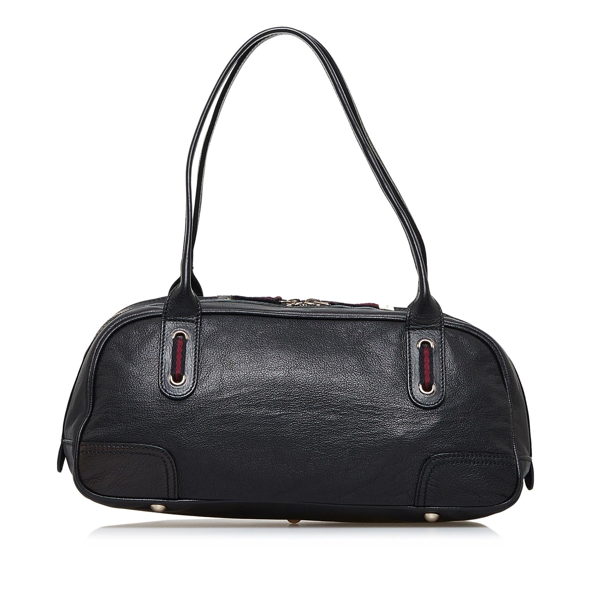 Gucci Princy SHG-4DEecX Calf Black Shoulder Bag