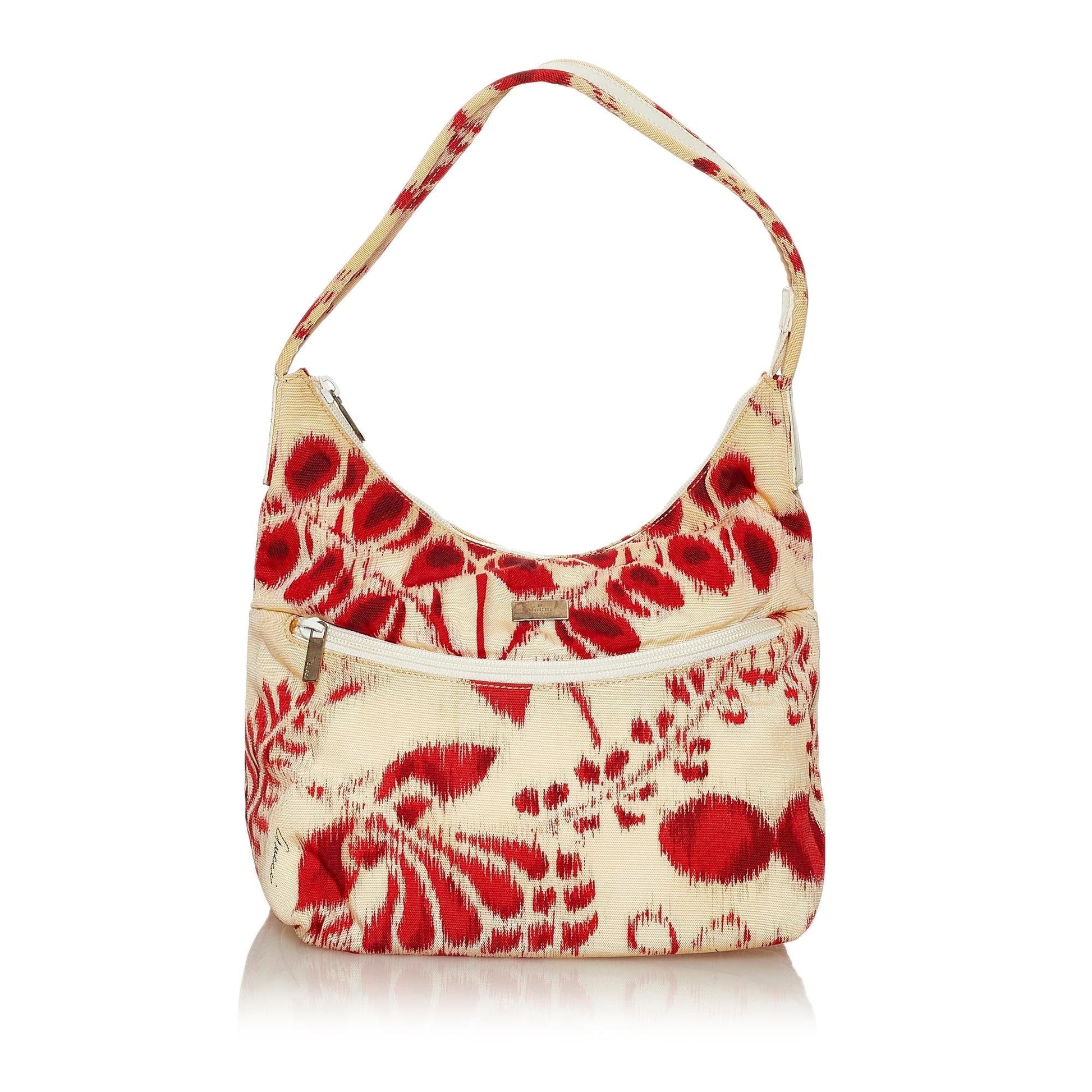 Gucci Printed SHG Canvas Calf White Red Shoulder Bag
