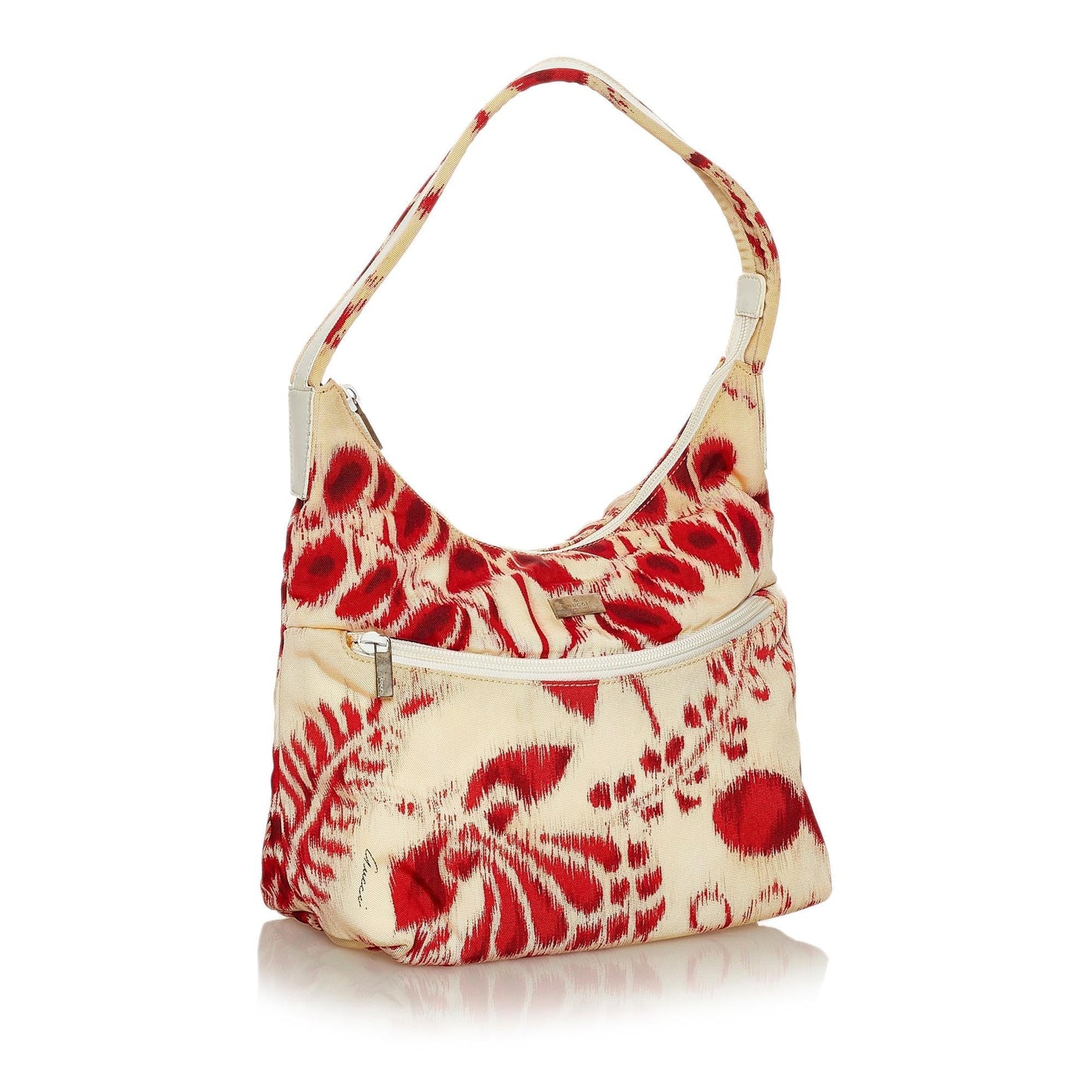 Gucci Printed SHG Canvas Calf White Red Shoulder Bag