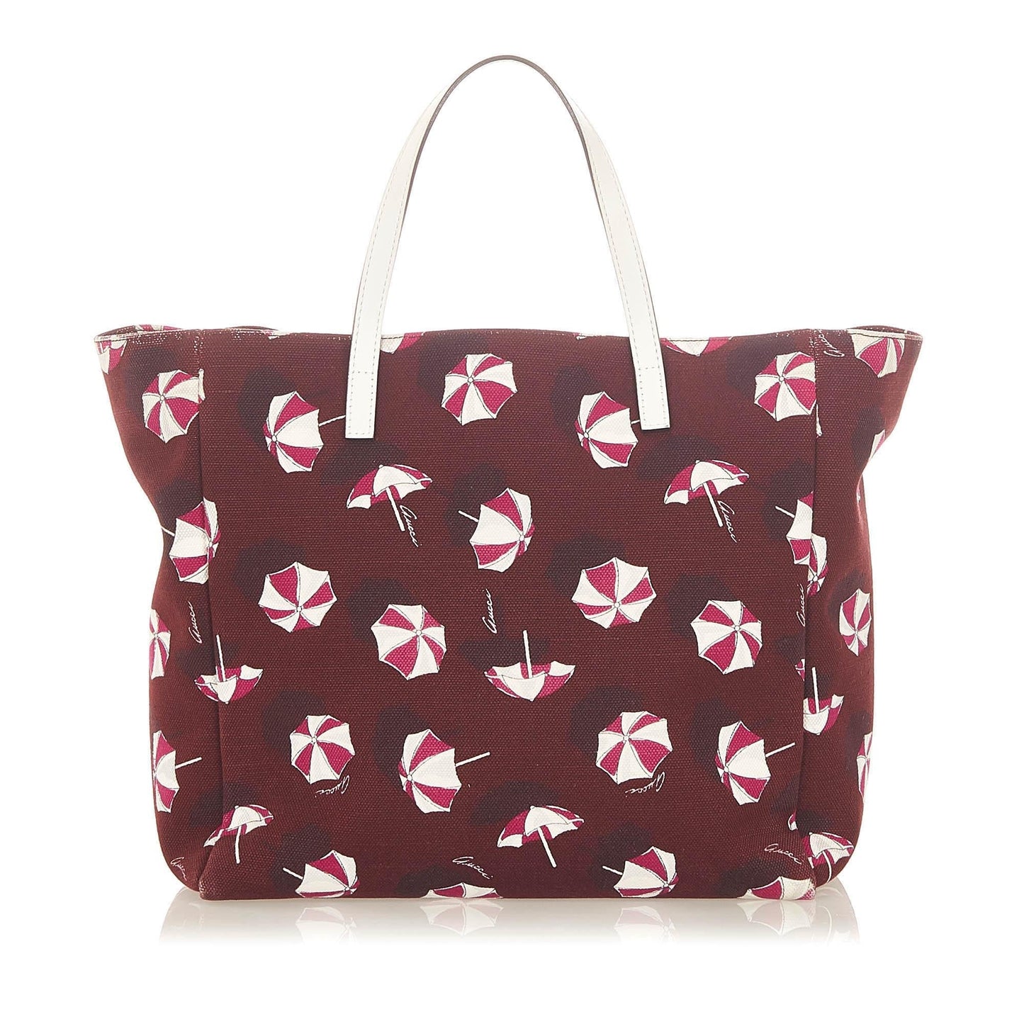 Gucci Printed SHG Canvas Red Tote Bag