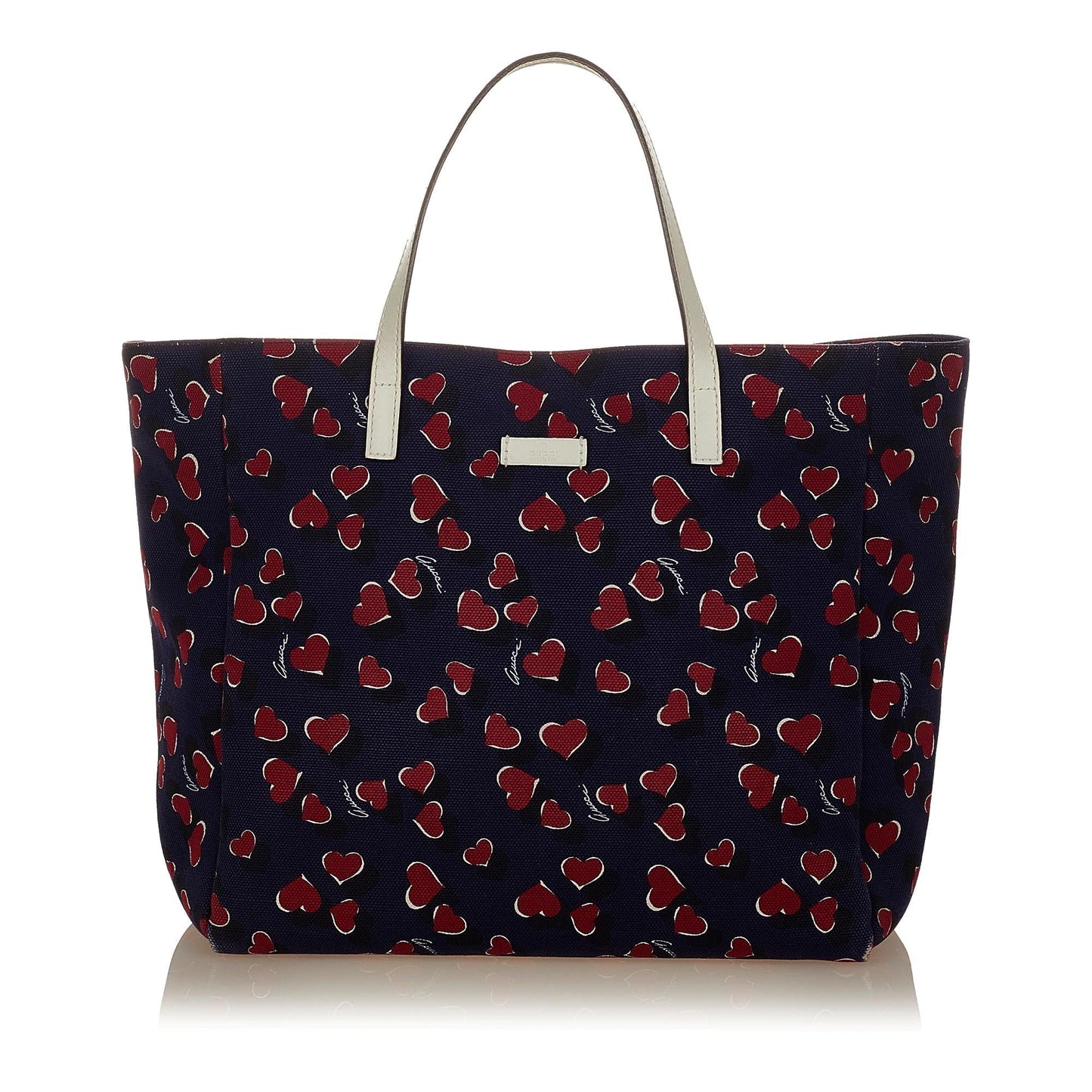 Gucci Printed SHG Canvas Blue Tote Bag