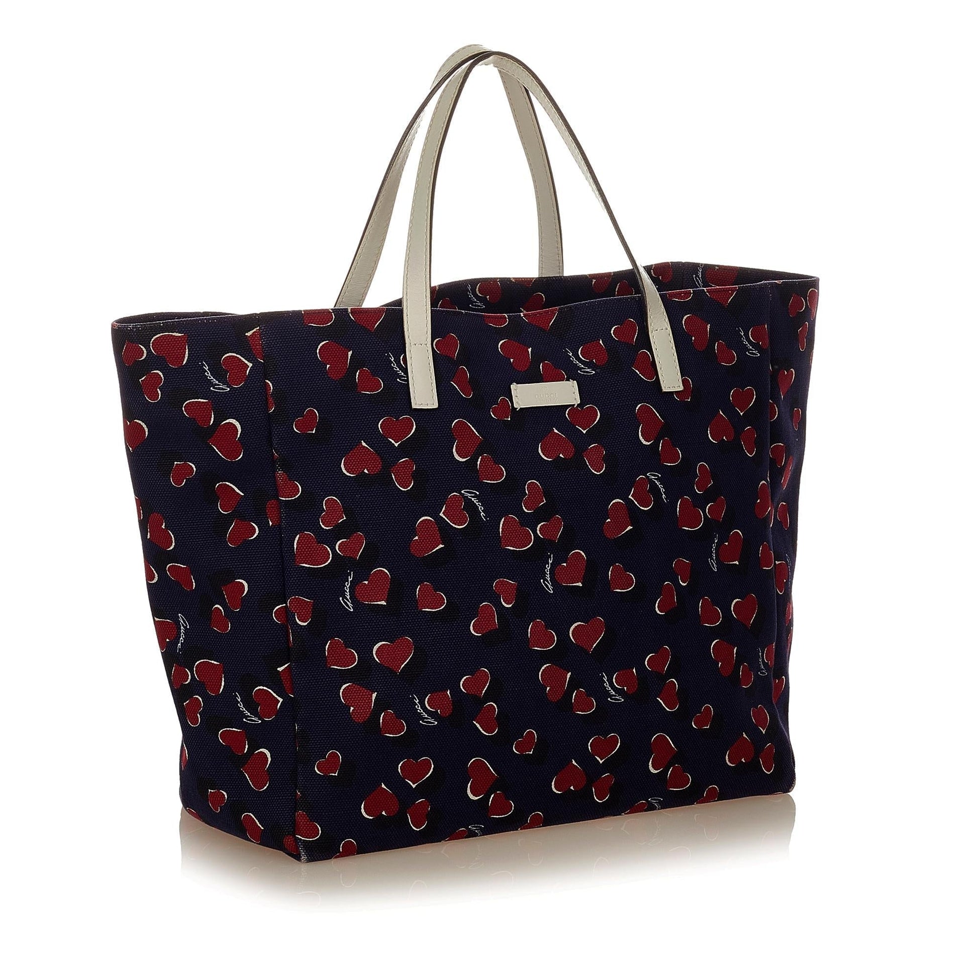Gucci Printed SHG Canvas Blue Tote Bag