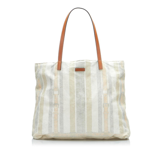 Gucci Printed SHG-YkeO0d Canvas Calf Tote Bag