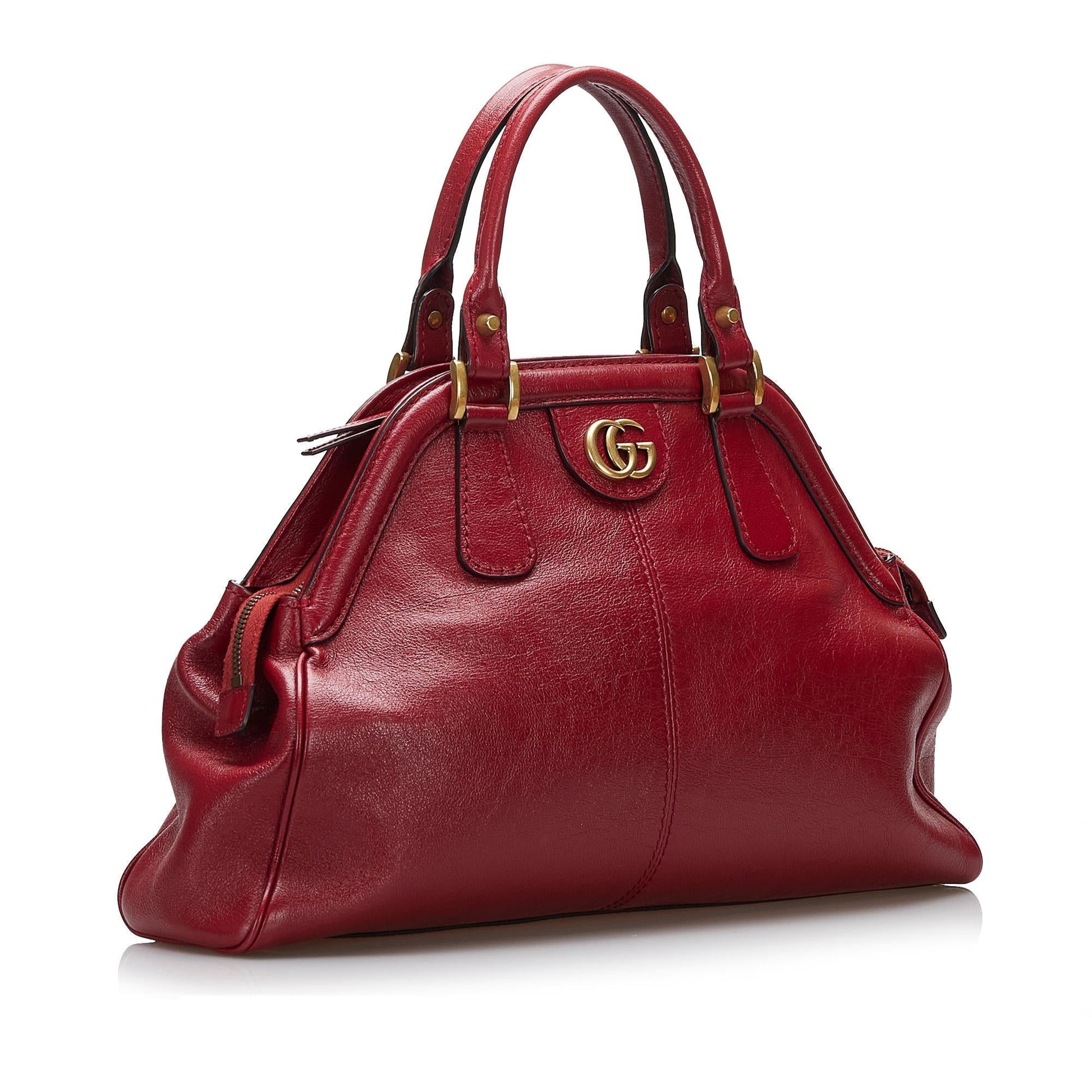 Gucci Re belle SHG-yfPWFT Calf Red Satchel Bag