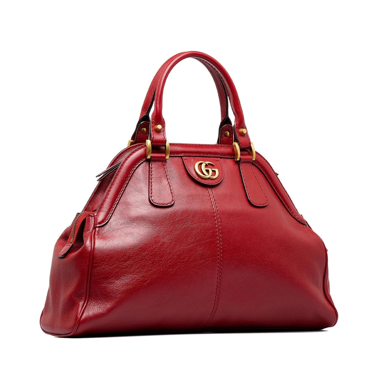 Gucci Re belle SHG-PBy27H Calf Red Satchel Bag