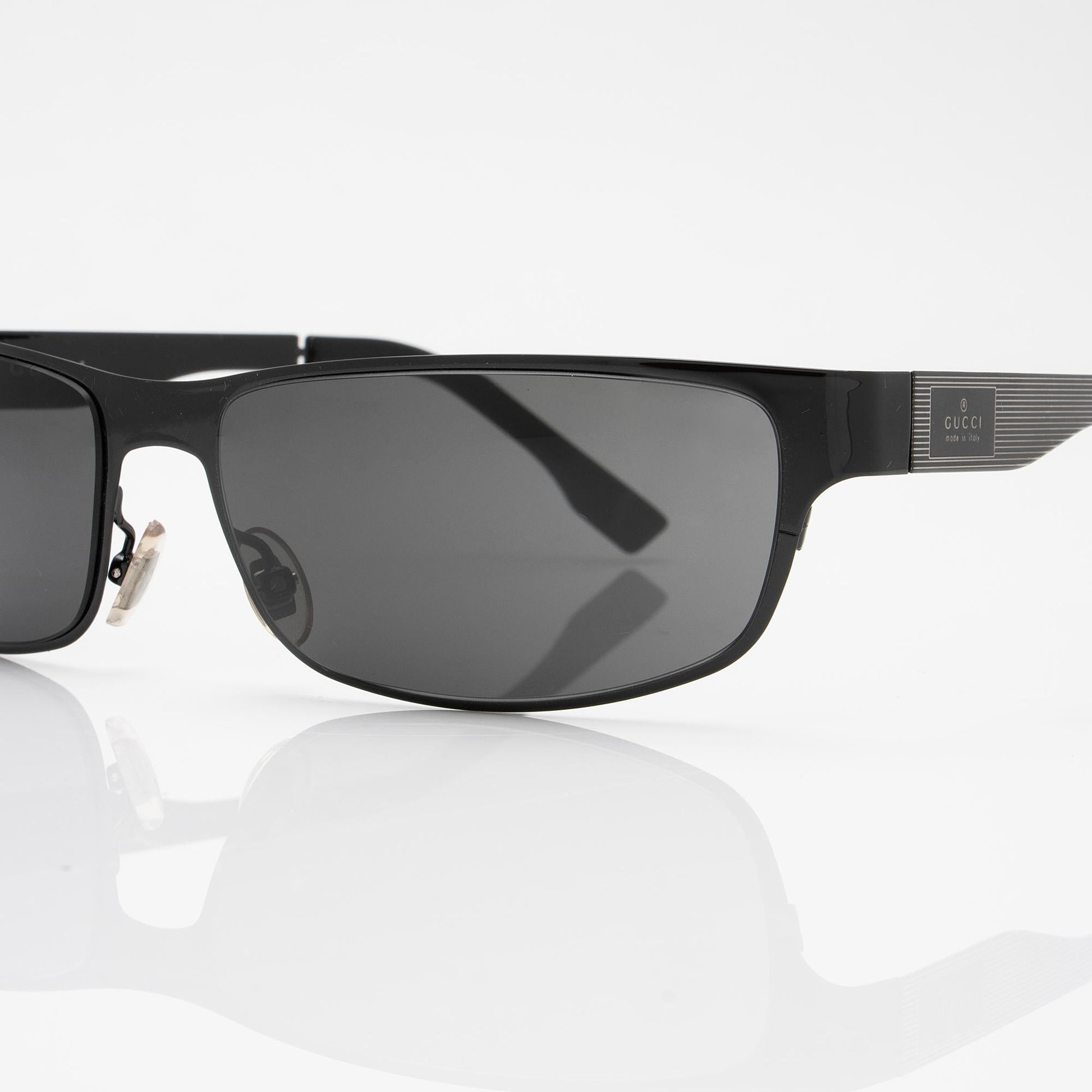Gucci Rectangular Sunglasses SHF-LMNZug Black Accessory