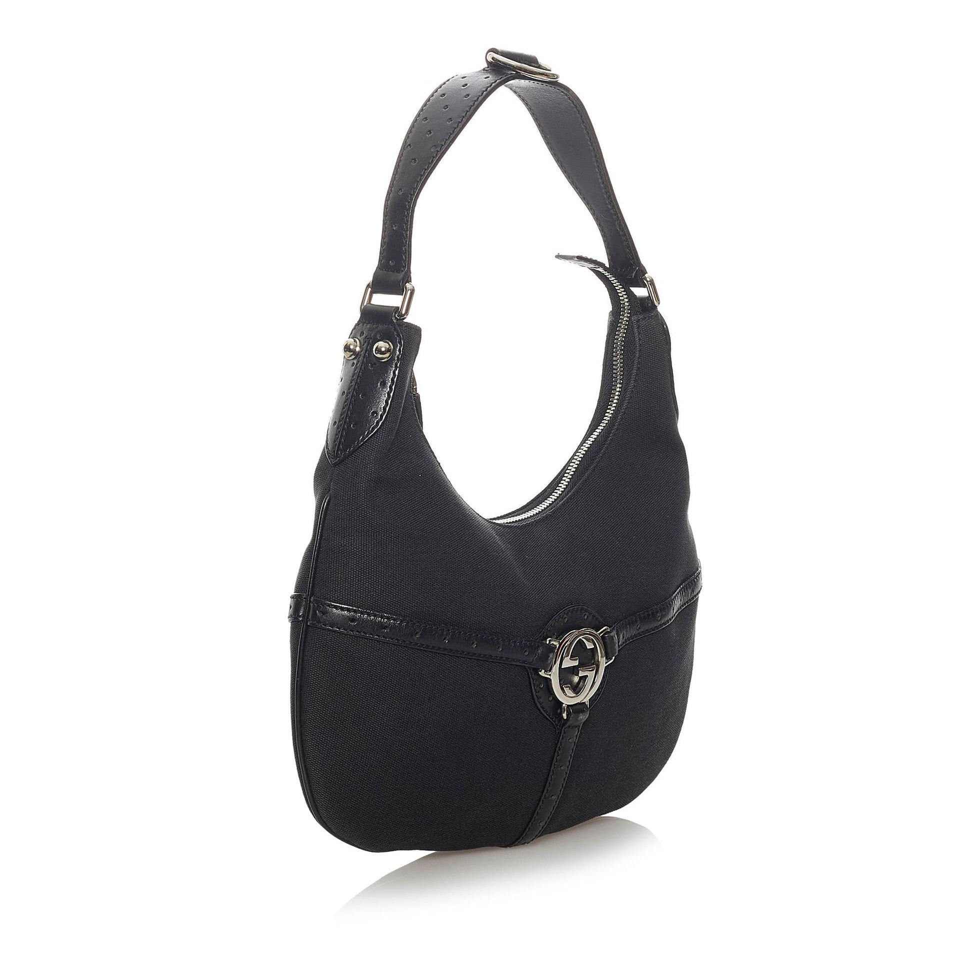 Gucci Reins SHG Canvas Black Shoulder Bag 3