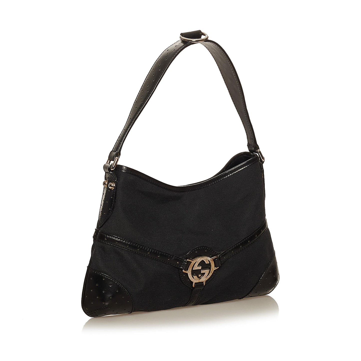 Gucci Reins SHG Canvas Black Shoulder Bag 4