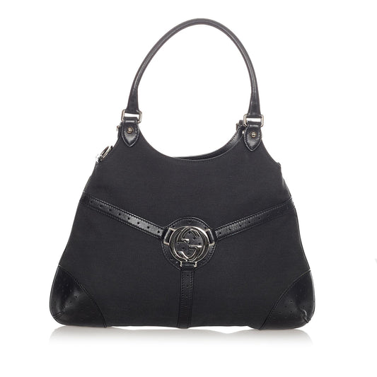 Gucci Reins SHG Canvas Black Shoulder Bag 5