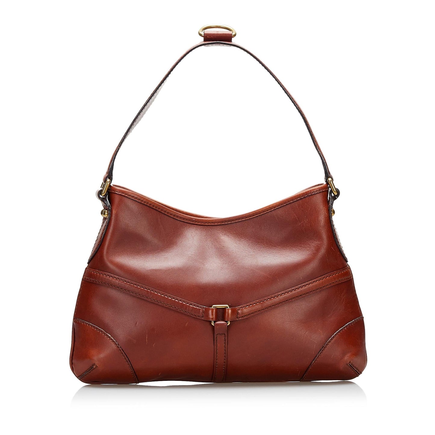 Gucci Reins SHG-qk3wRR Calf Brown Shoulder Bag