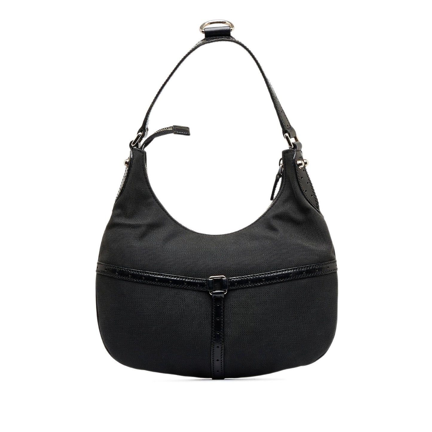Gucci Reins SHG-fG6o52 Canvas Black Shoulder Bag