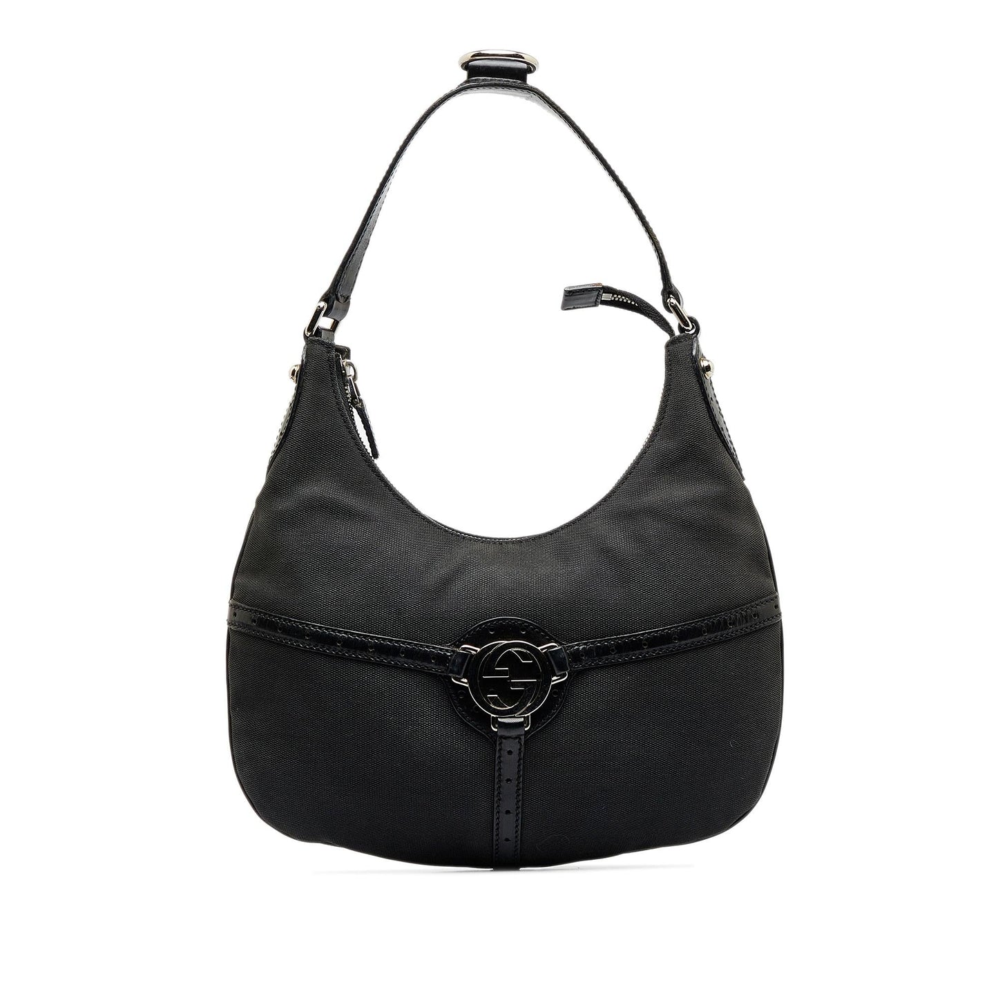 Gucci Reins SHG-fG6o52 Canvas Black Shoulder Bag