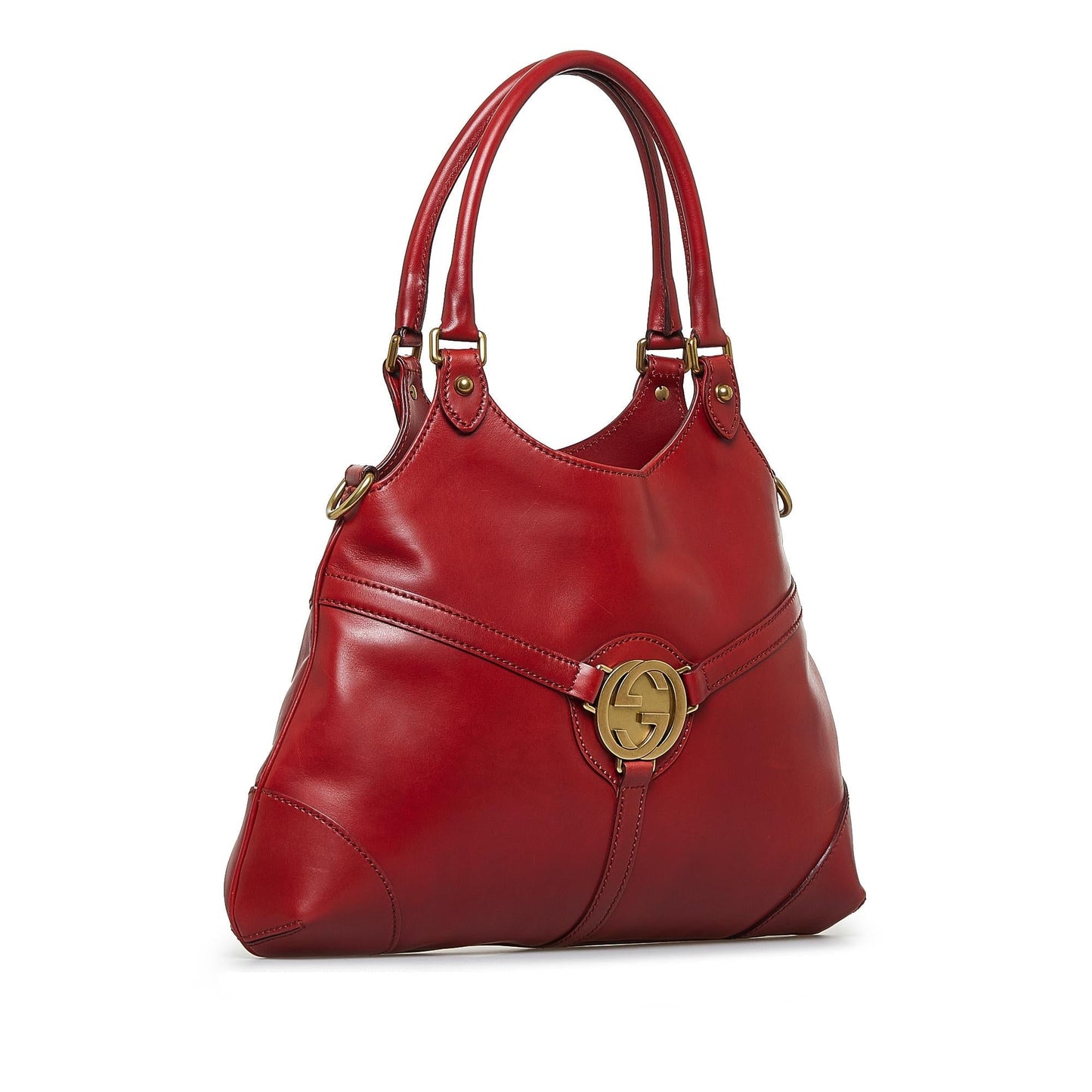 Gucci Reins SHG-sOHZPl Calf Red Shoulder Bag