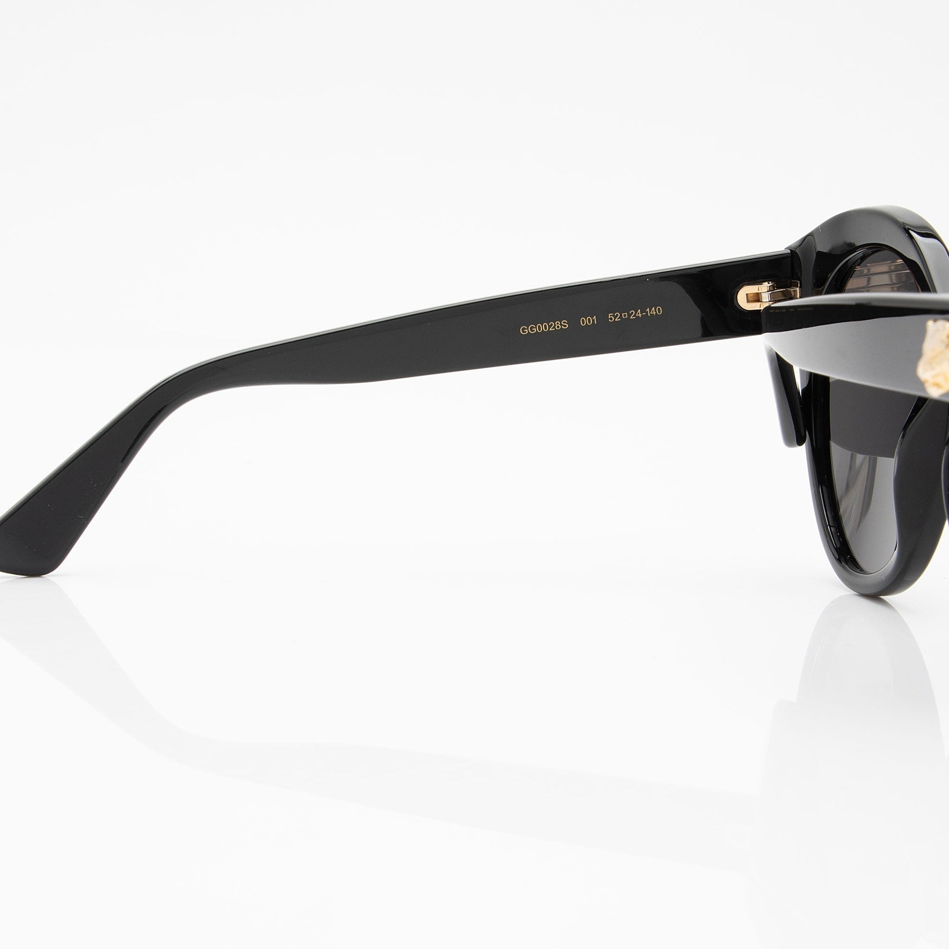 Gucci Round Interlocking GG Sunglasses SHF-BnCs8t Black Accessory