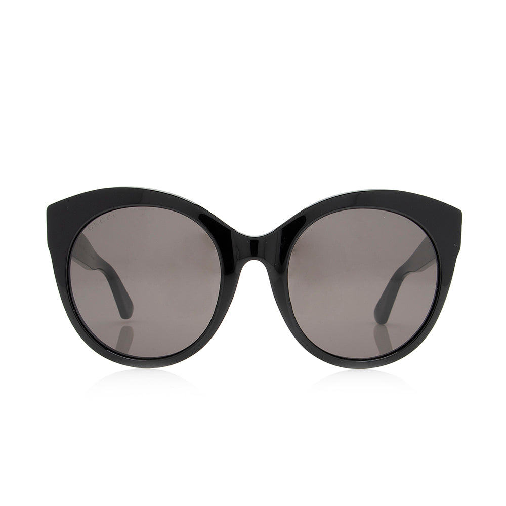 Gucci Rounded Cateye Sunglasses SHF Black Accessory