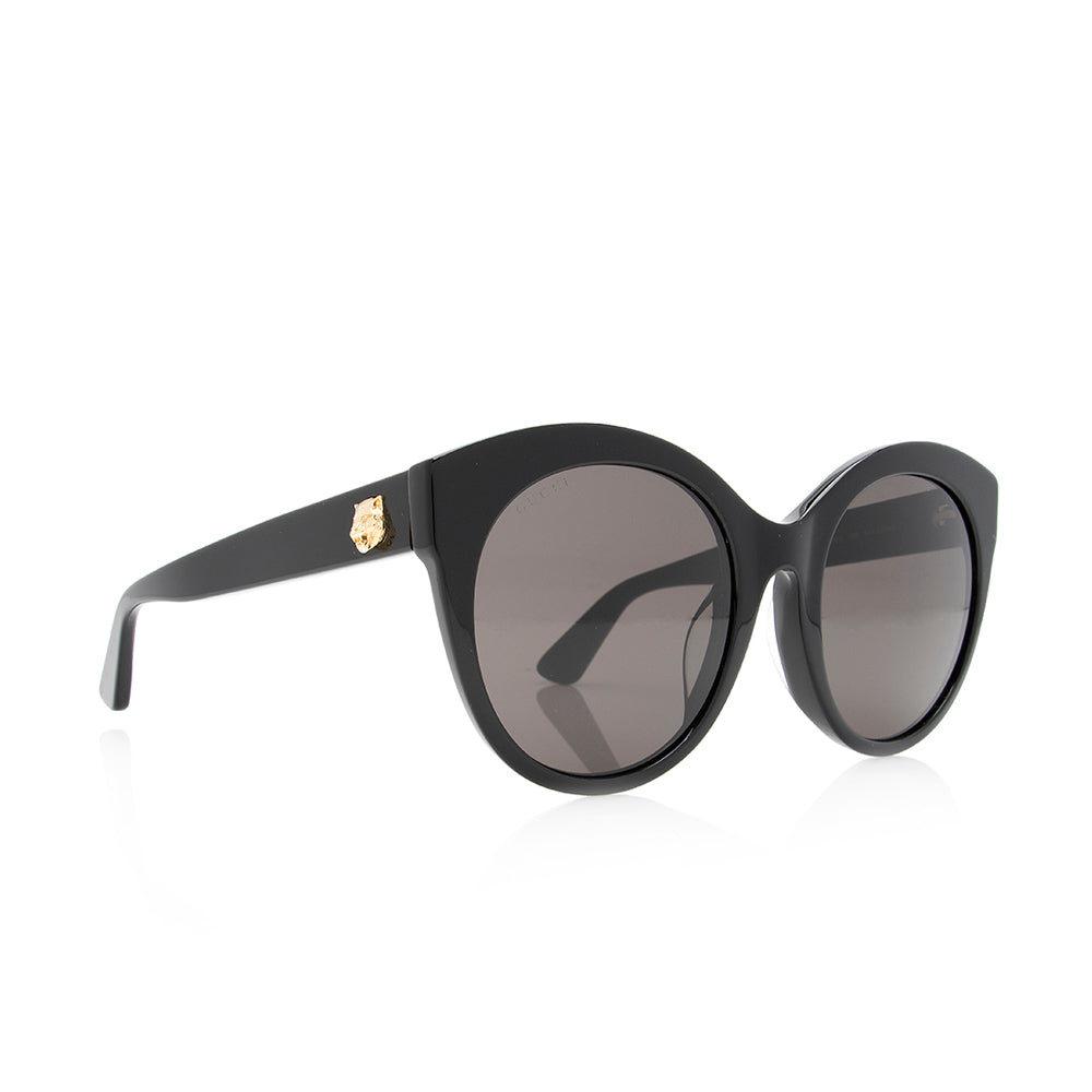 Gucci Rounded Cateye Sunglasses SHF Black Accessory