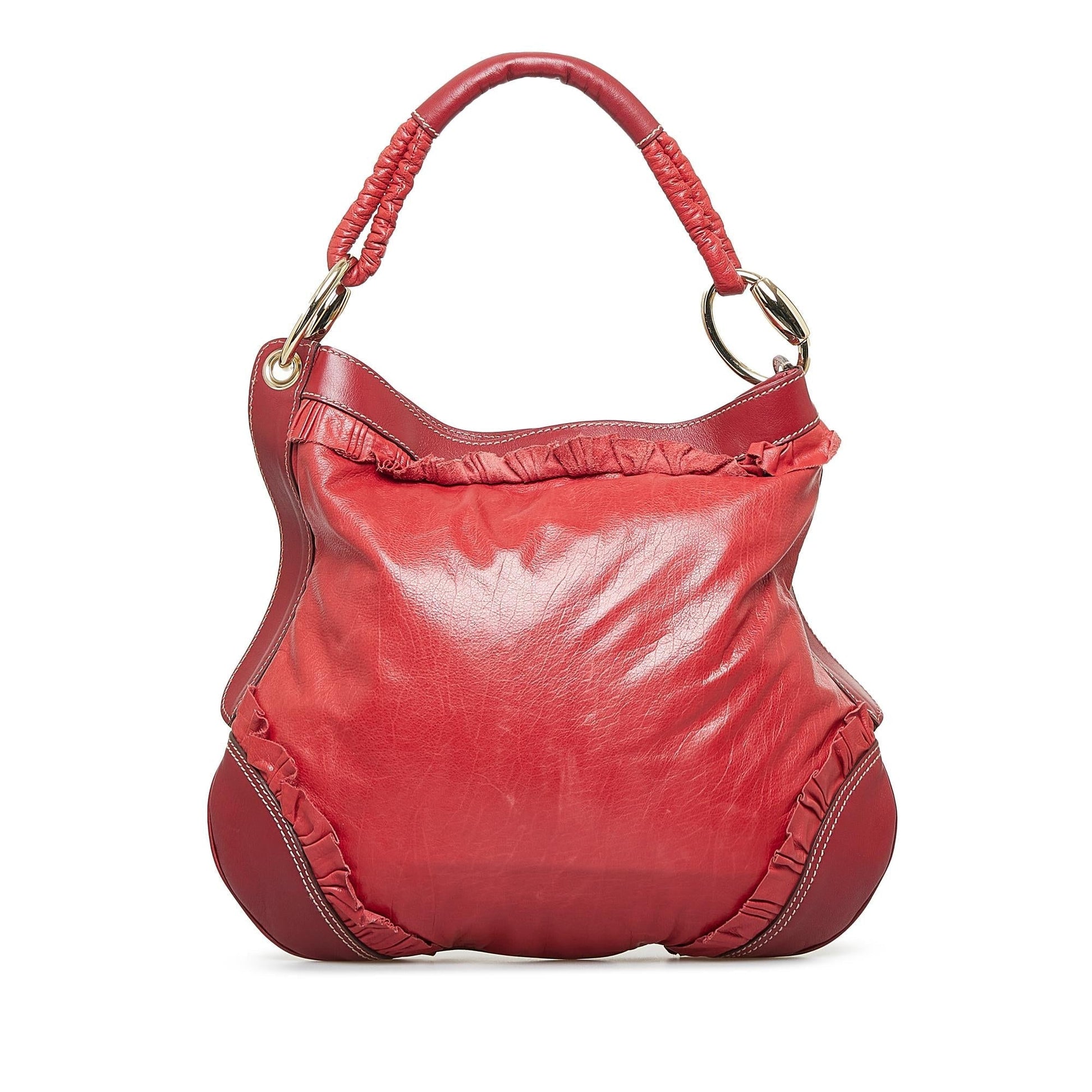 Gucci Sabrina SHG-FuLmJX Calf Red Shoulder Bag