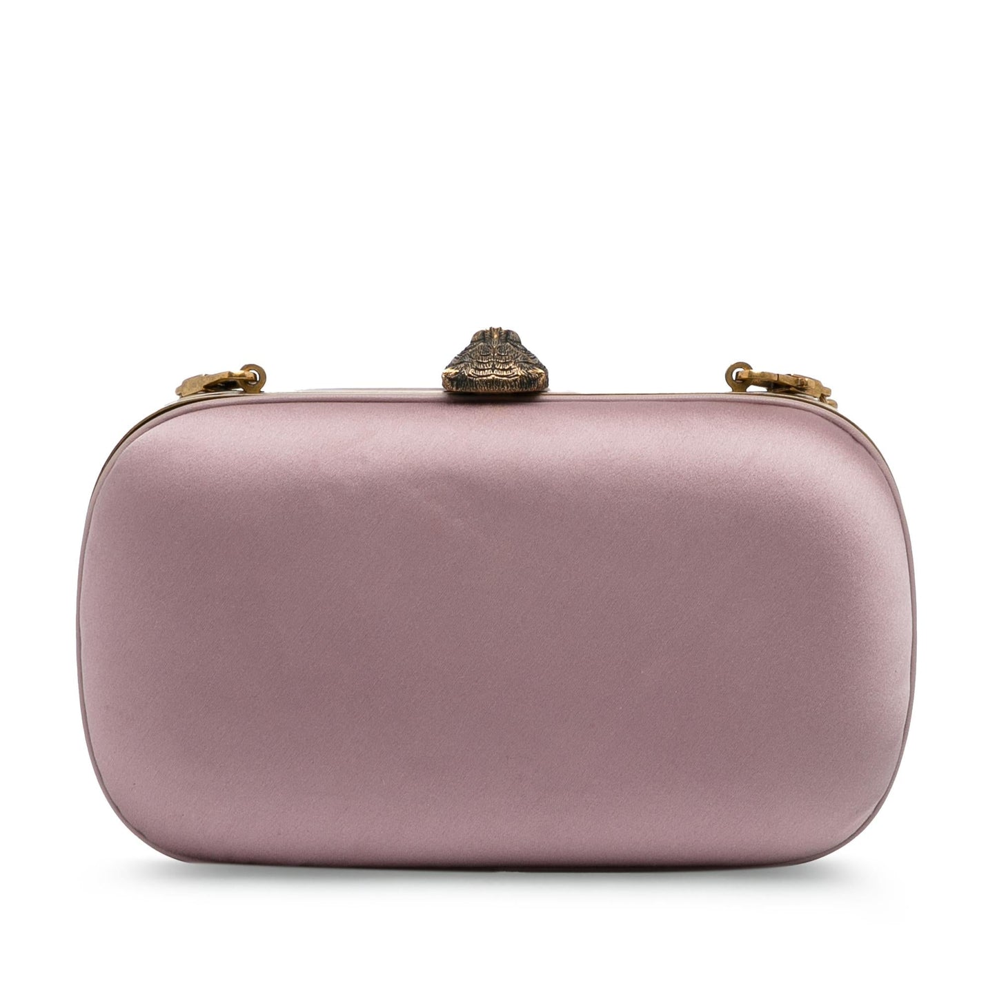 Gucci Animalier Broadway on SHG-pOhviu Satin Pink Chain Shoulder Bag