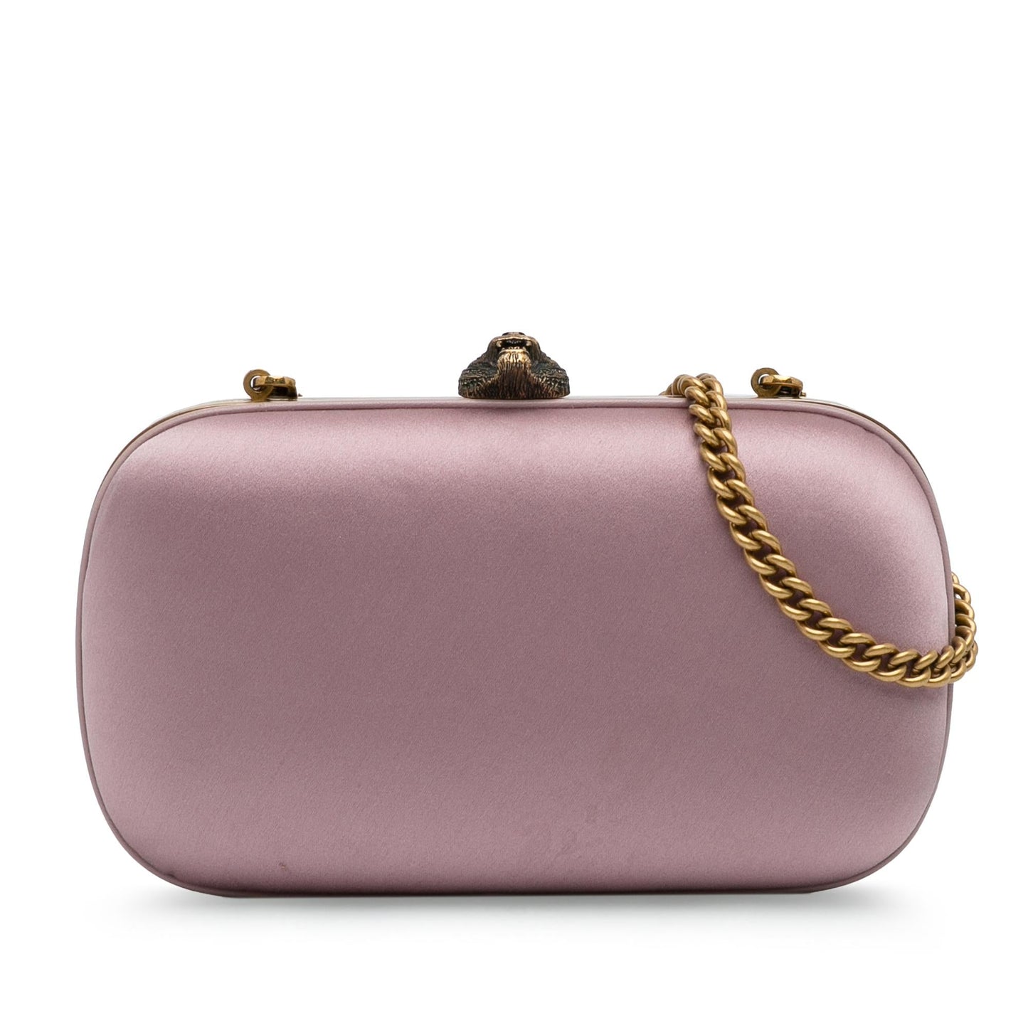 Gucci Animalier Broadway on SHG-pOhviu Satin Pink Chain Shoulder Bag