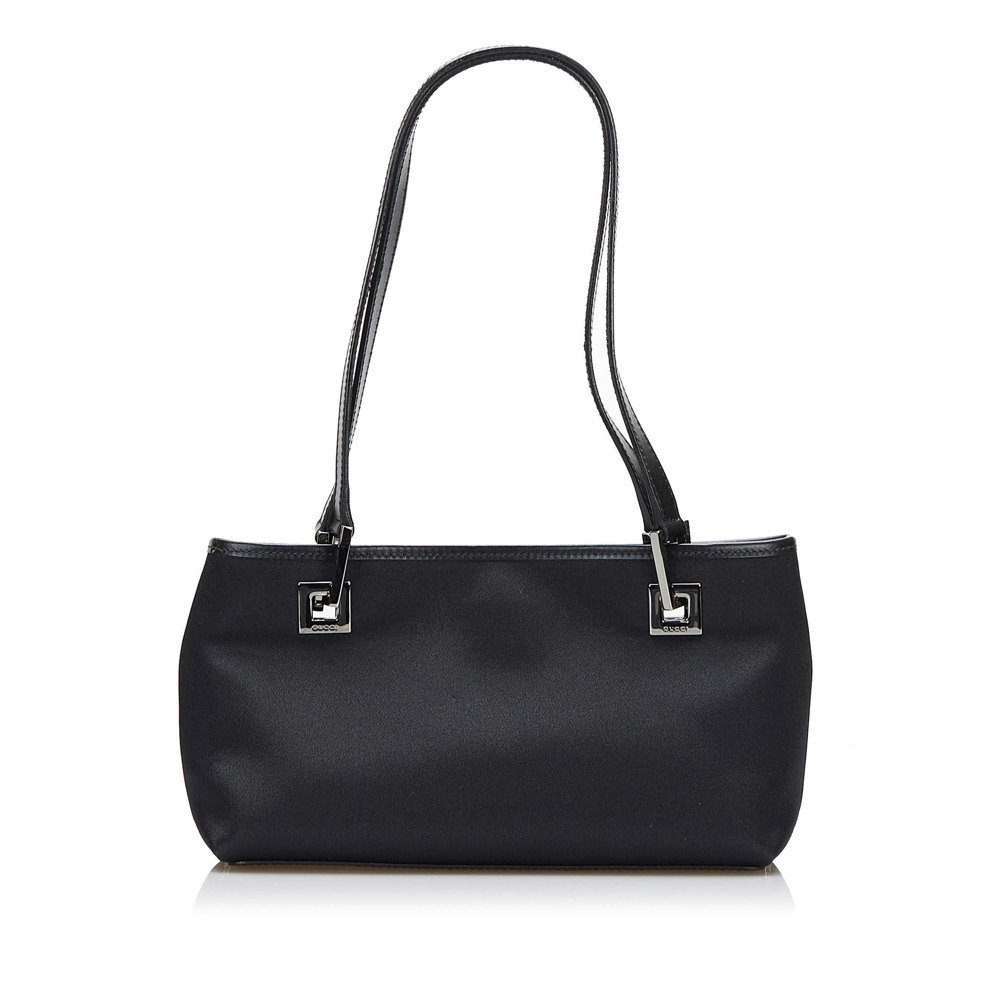 Gucci SHG-NnlyoT Satin Black Shoulder Bag