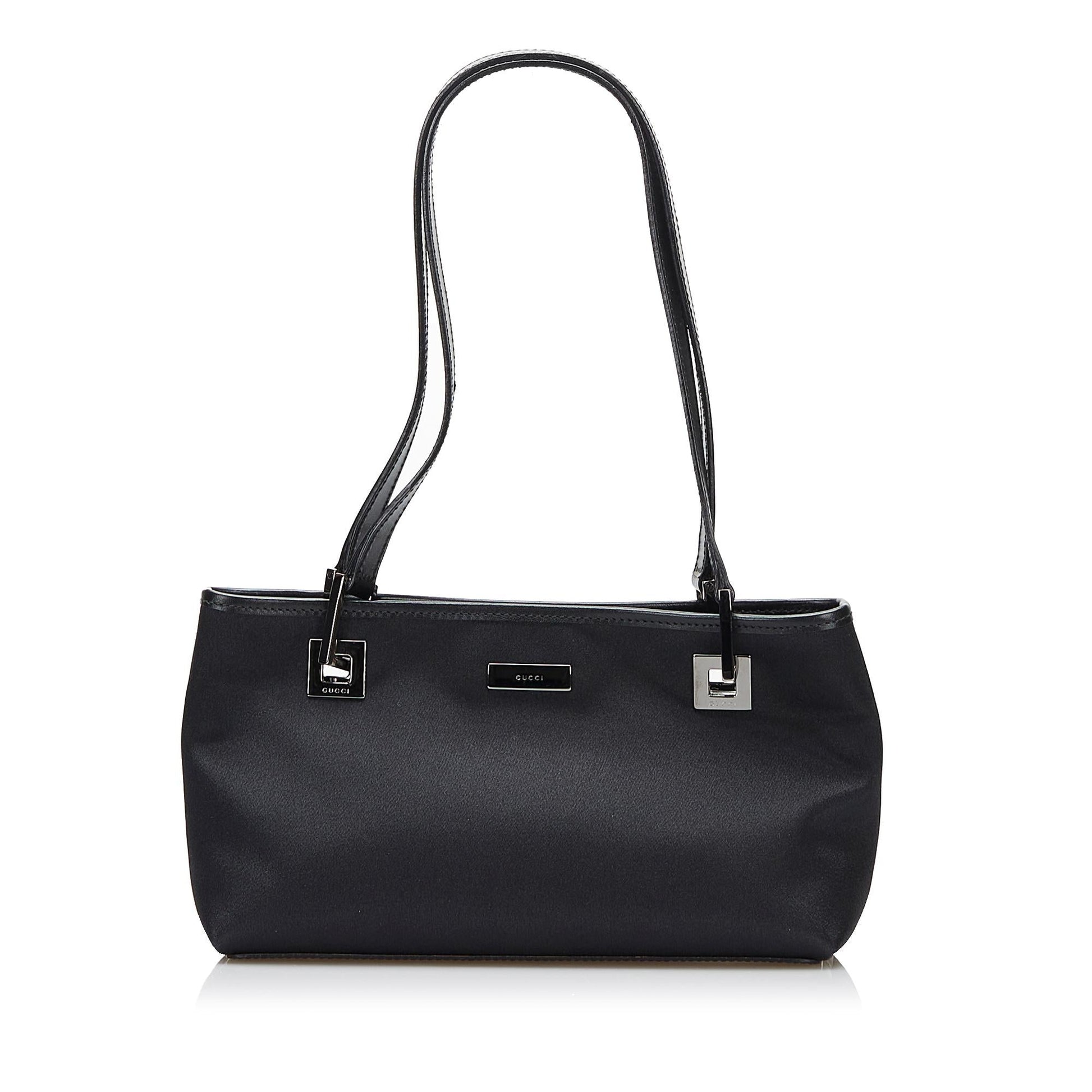 Gucci SHG-NnlyoT Satin Black Shoulder Bag