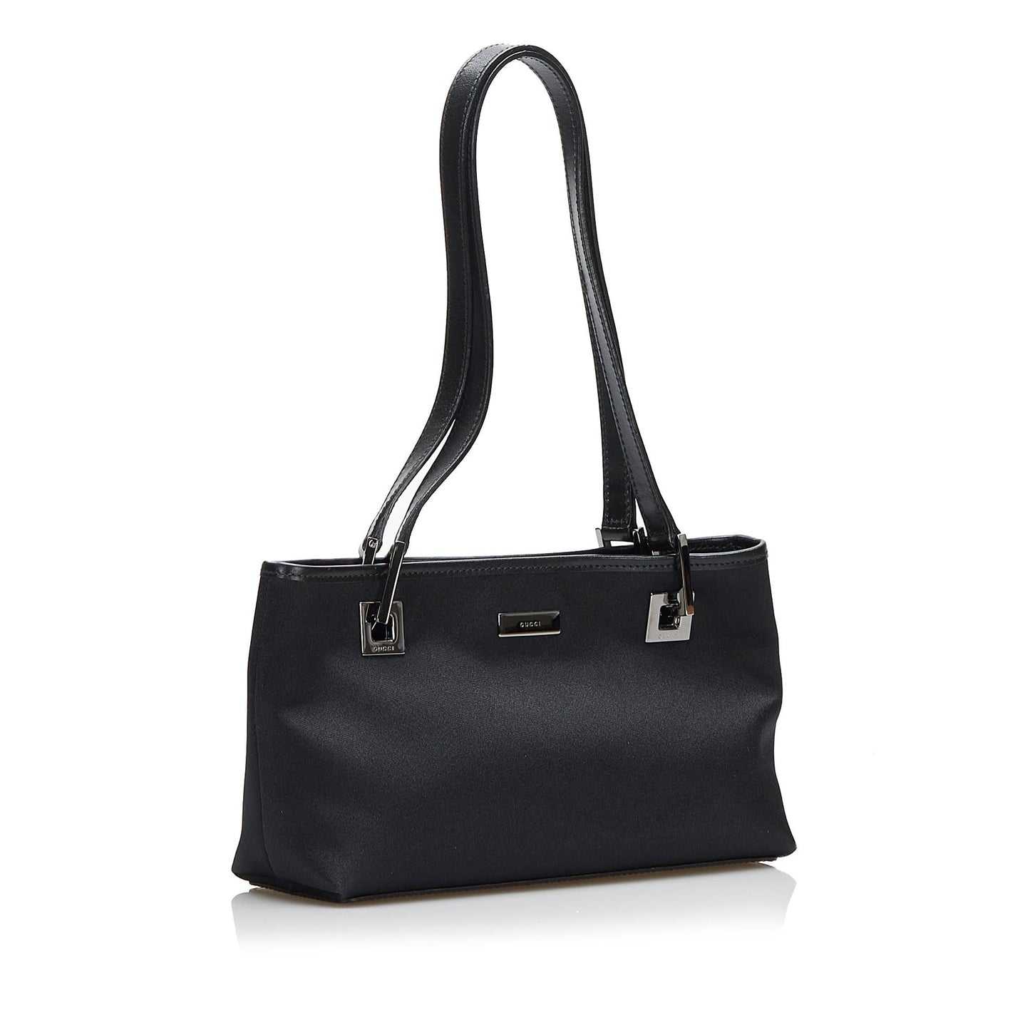 Gucci SHG-NnlyoT Satin Black Shoulder Bag