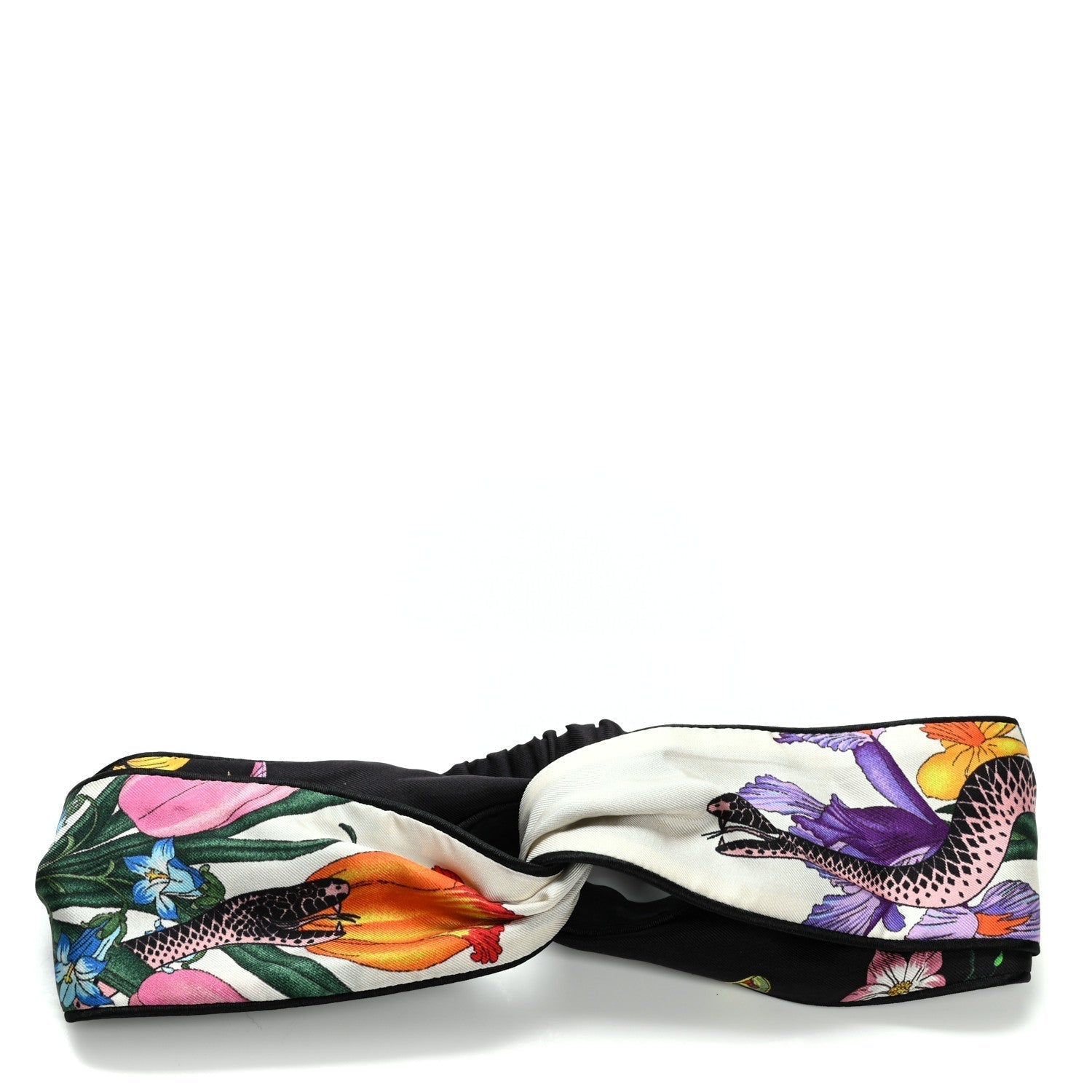Gucci SILK FLORAL HEADBAND Travel Bag