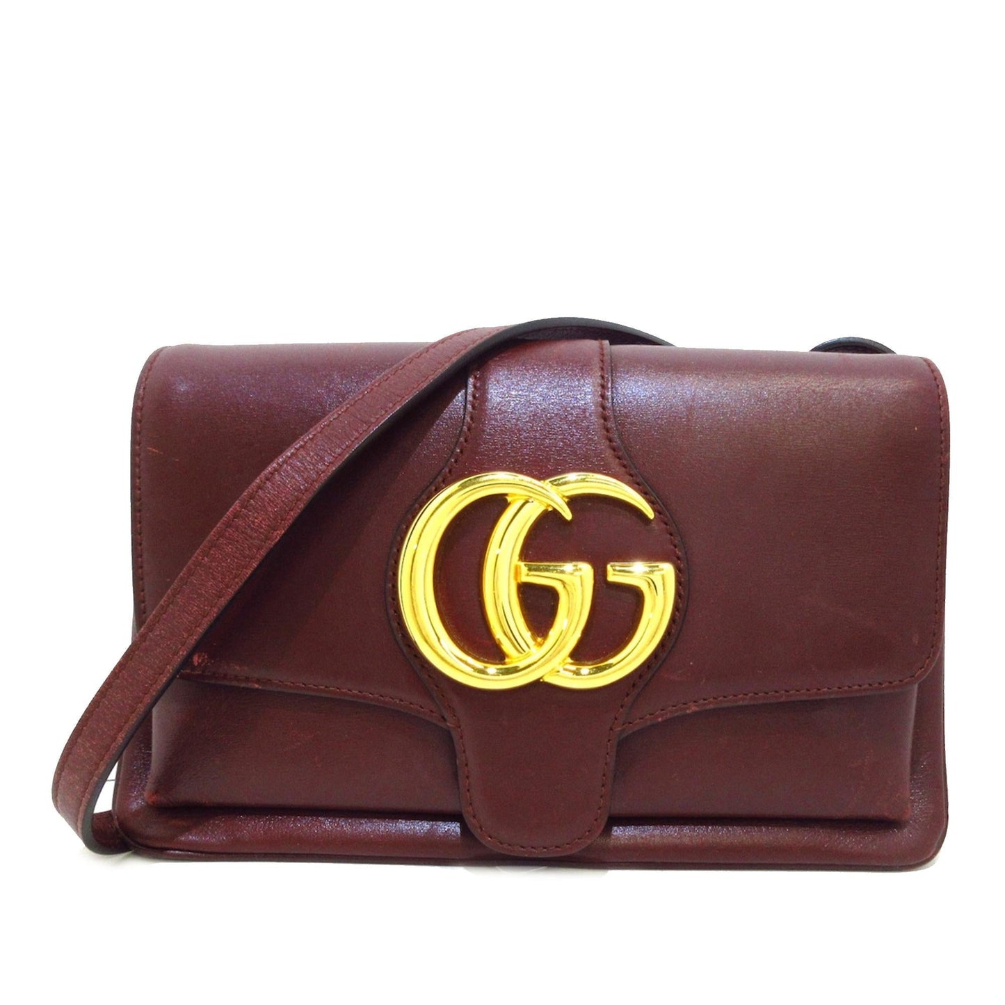 Gucci Arli SHG-KBj4nh Calf Red Small Crossbody Bag