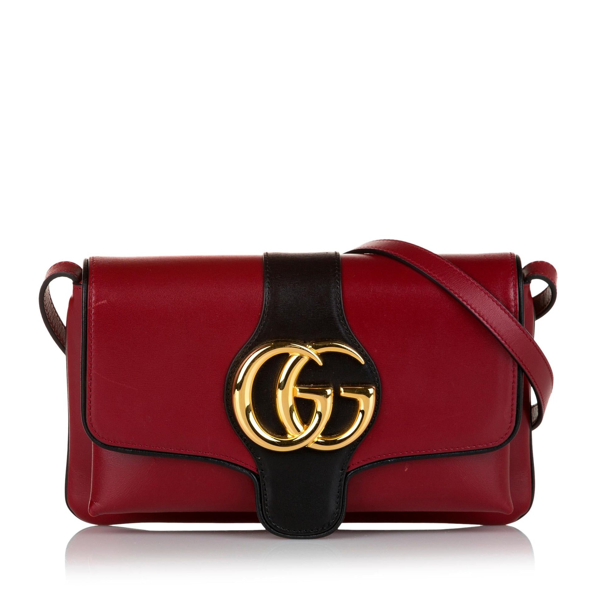 Gucci Arli SHG Leather Calf Red Small Crossbody Bag