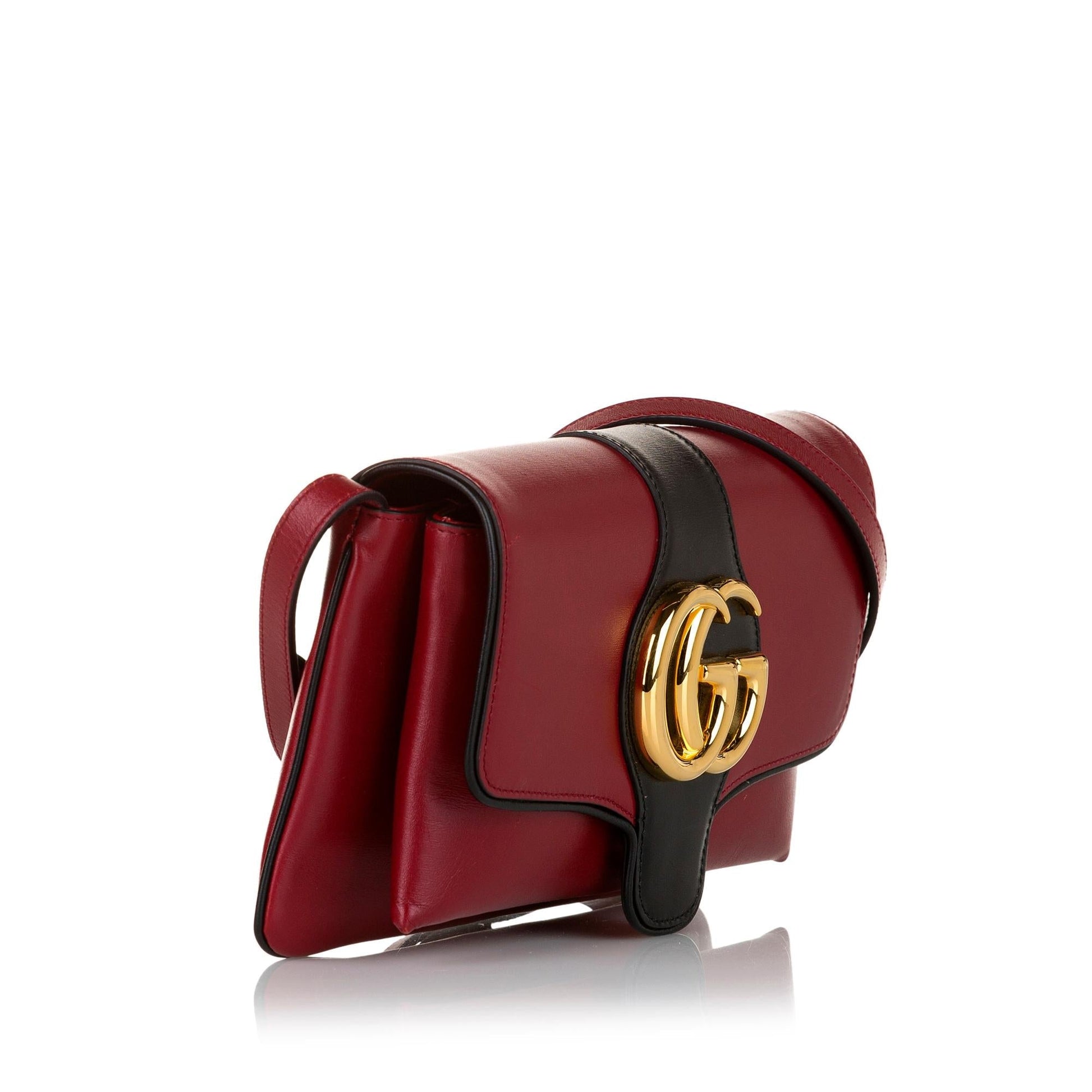 Gucci Arli SHG Leather Calf Red Small Crossbody Bag