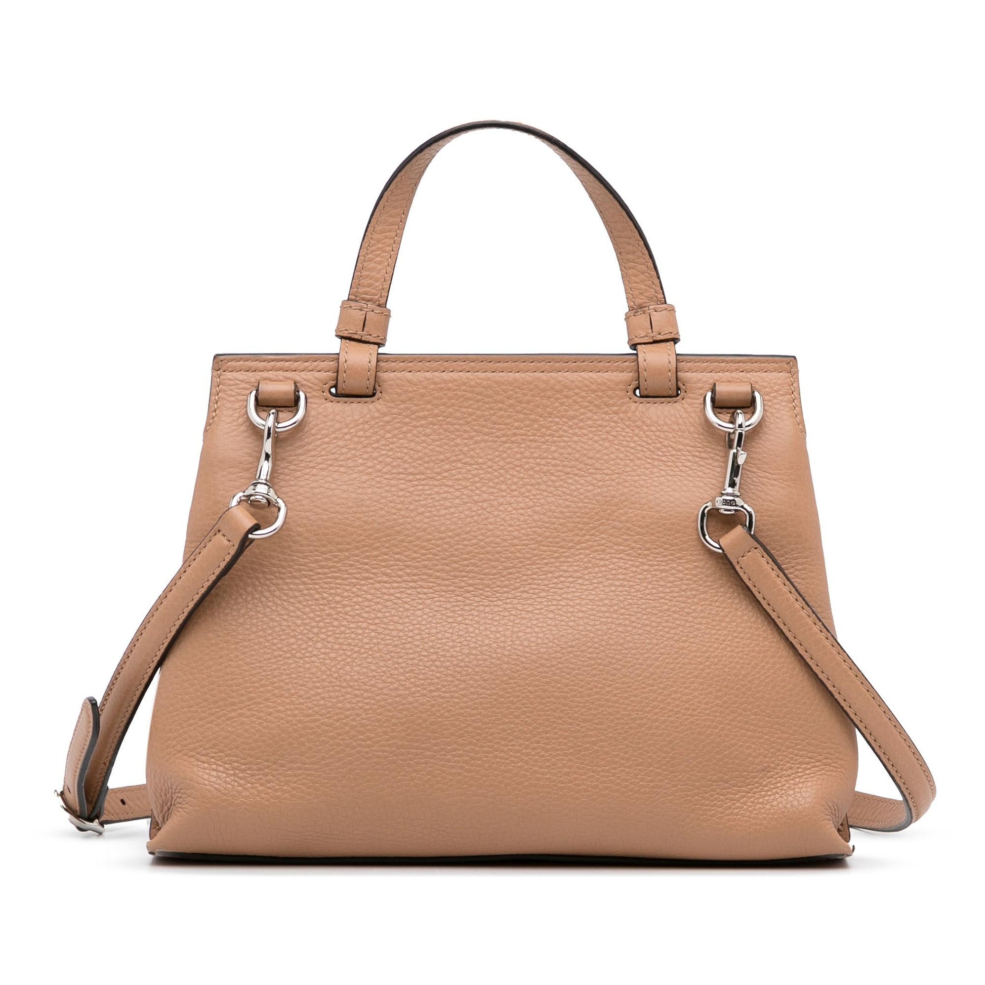 Gucci Bamboo Daily SHG-pqhQVB Calf Brown Small Satchel Bag
