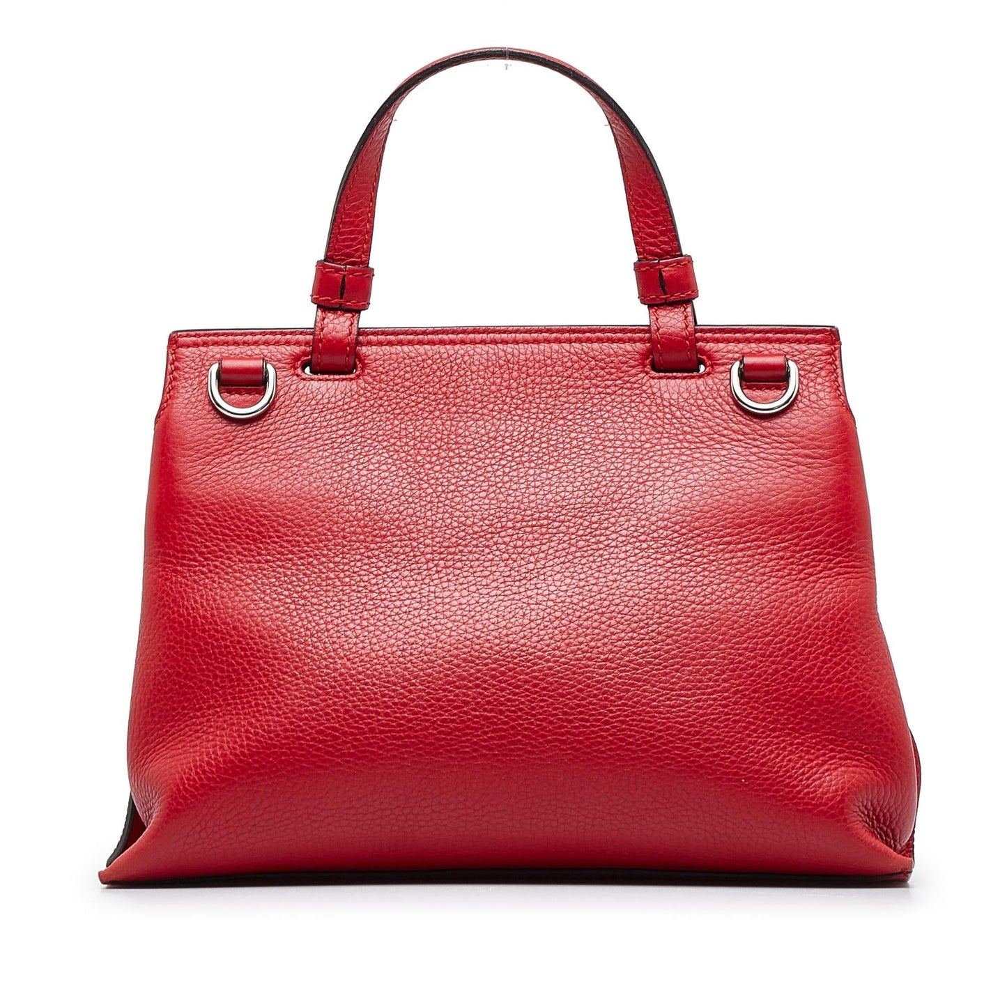 Gucci Bamboo Daily SHG-KZoSFE Calf Red Small Satchel Bag