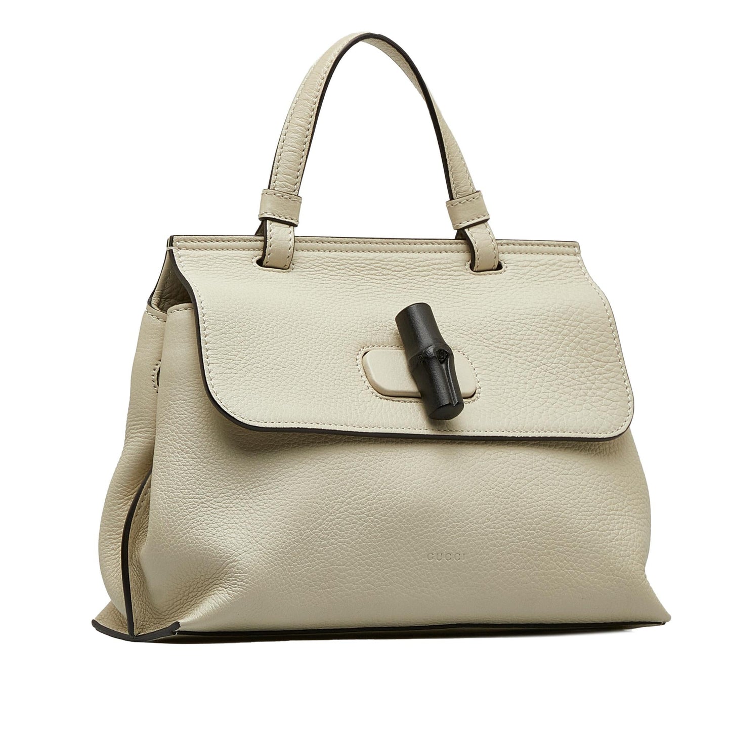 Gucci Bamboo Daily SHG-HgzhpC Calf White Small Satchel Bag