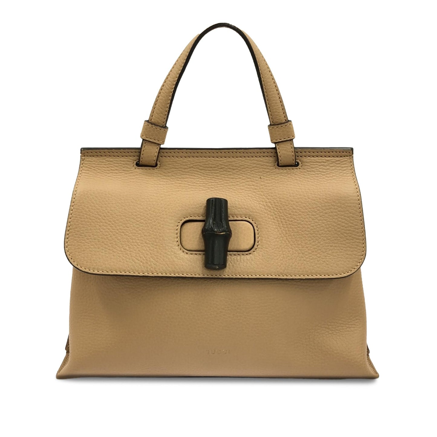 Gucci Bamboo Daily SHG-kr6Lyf Calf Brown Small Satchel Bag