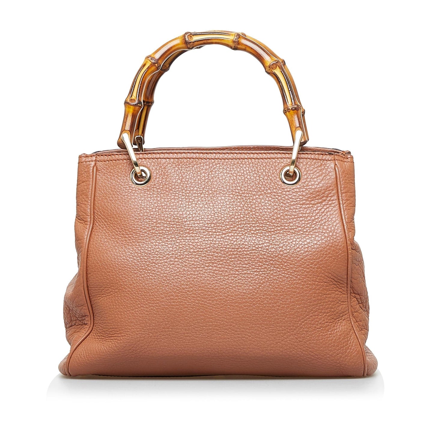 Gucci Bamboo Shopper SHG-jJQO3B Calf Brown Small Satchel Bag