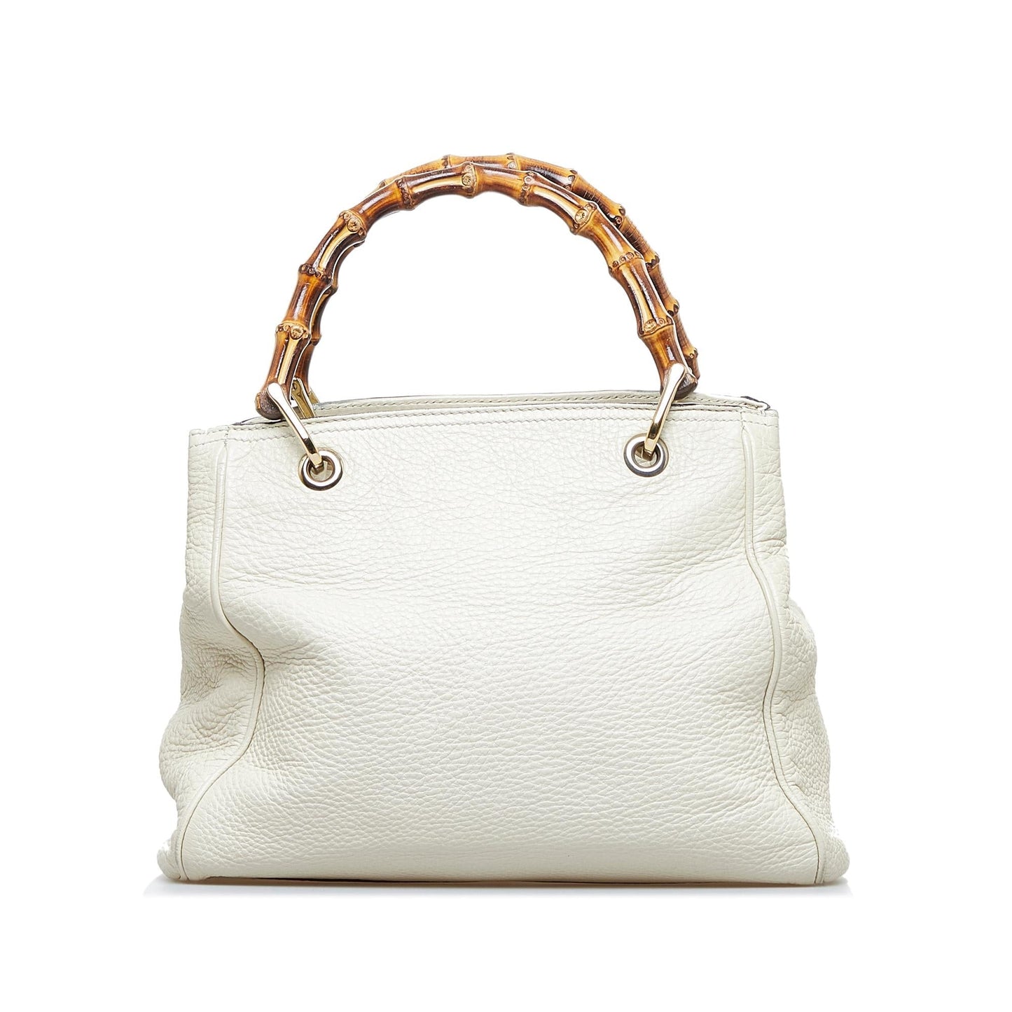 Gucci Bamboo Shopper SHG-jIU0BX Calf White Small Satchel Bag